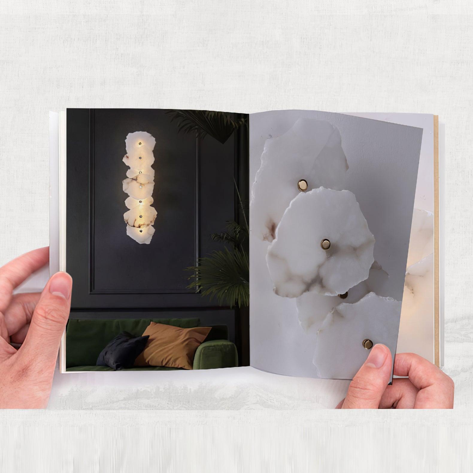 Cevra Alabaster Flower Wall Lamp - Neutralighting