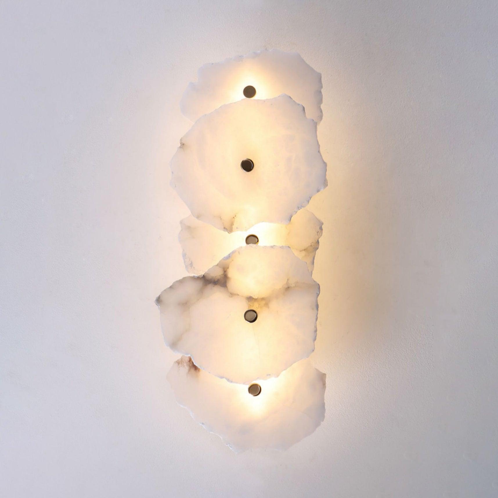Cevra Alabaster Flower Wall Lamp - Neutralighting