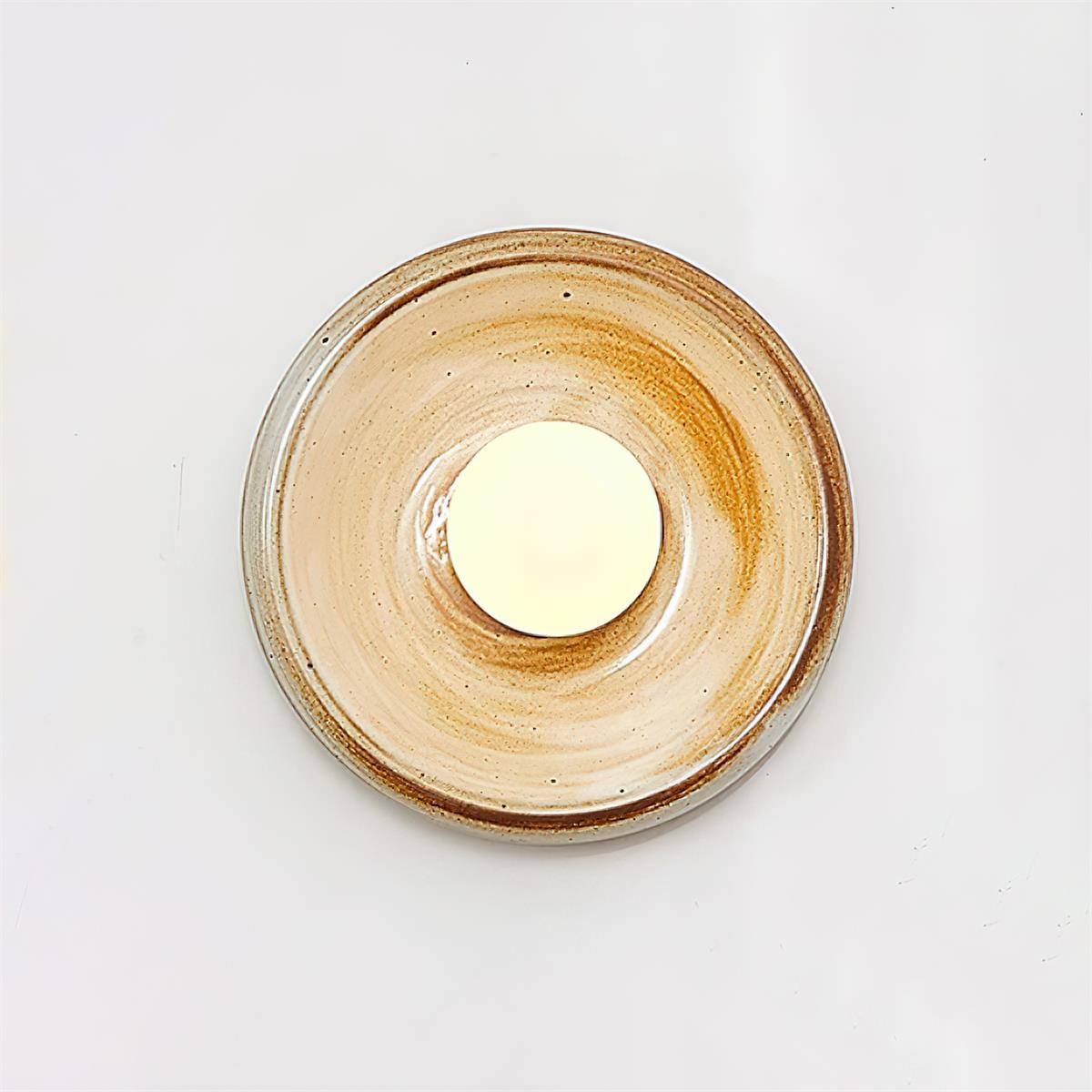 Wall Lamp Ceramic Orbit Disc with Glass Globe Entryway Modern - Neutralighting