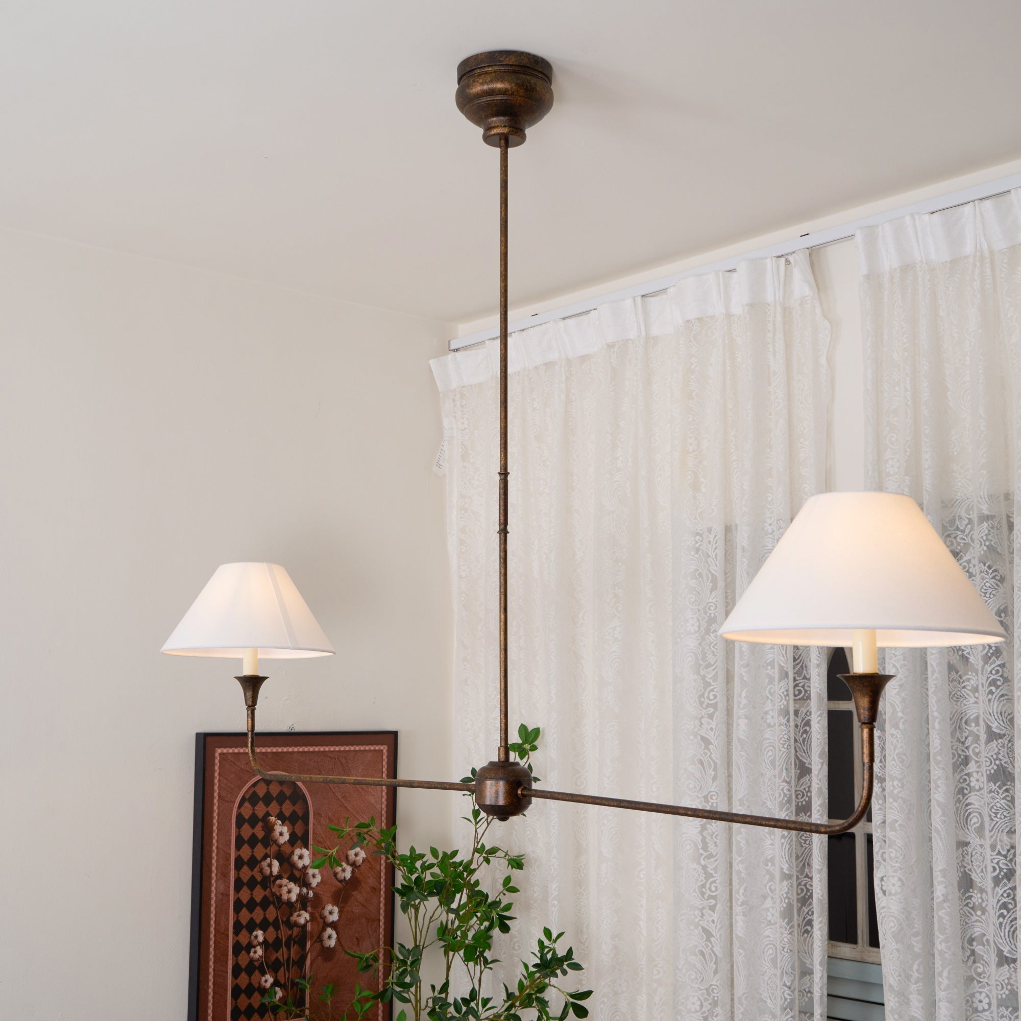 Norli Modern Linear LED Chandelier Metal Living Room Bedroom - Neutralighting