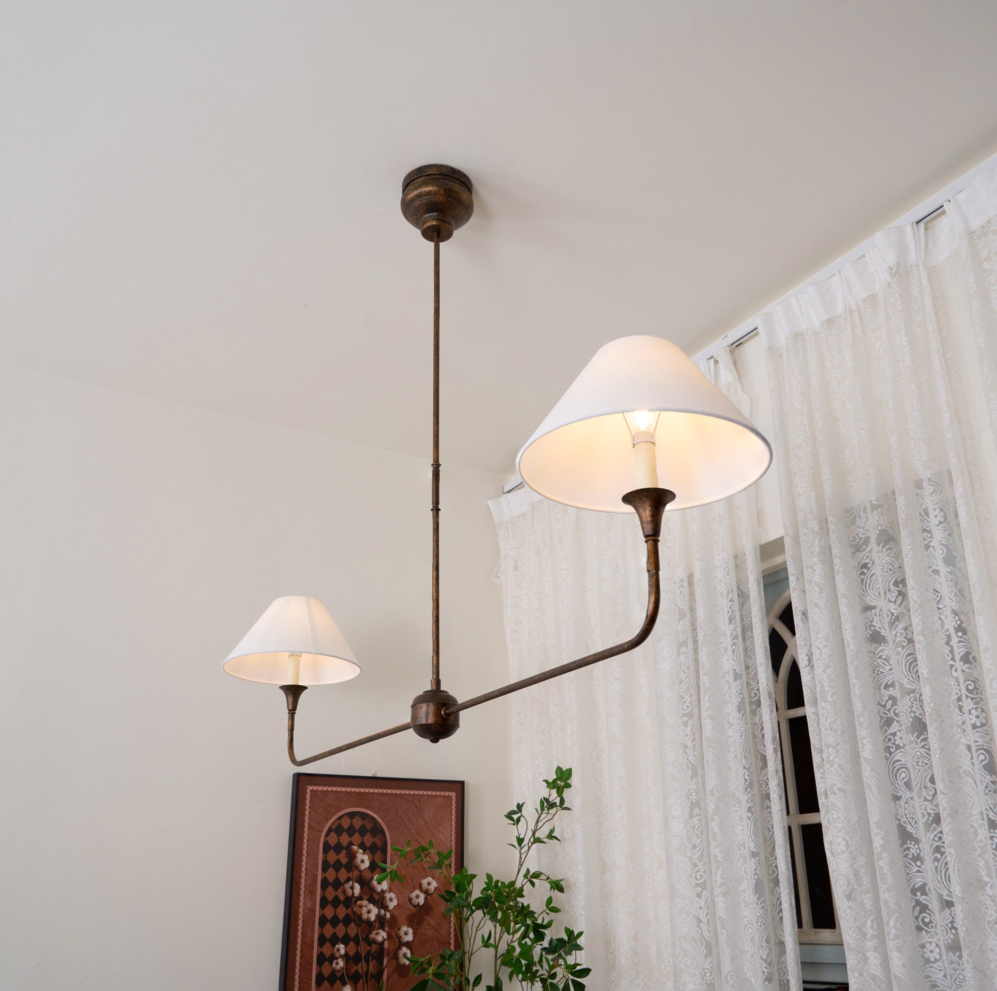 Norli Modern Linear LED Chandelier Metal Living Room Bedroom - Neutralighting