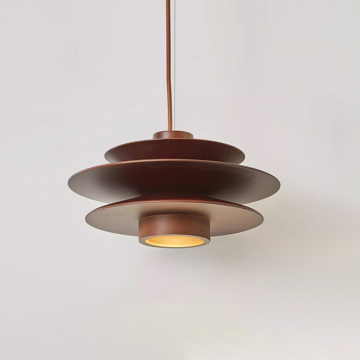 Axis Mid Century Walnut Pendant Light - Neutralighting