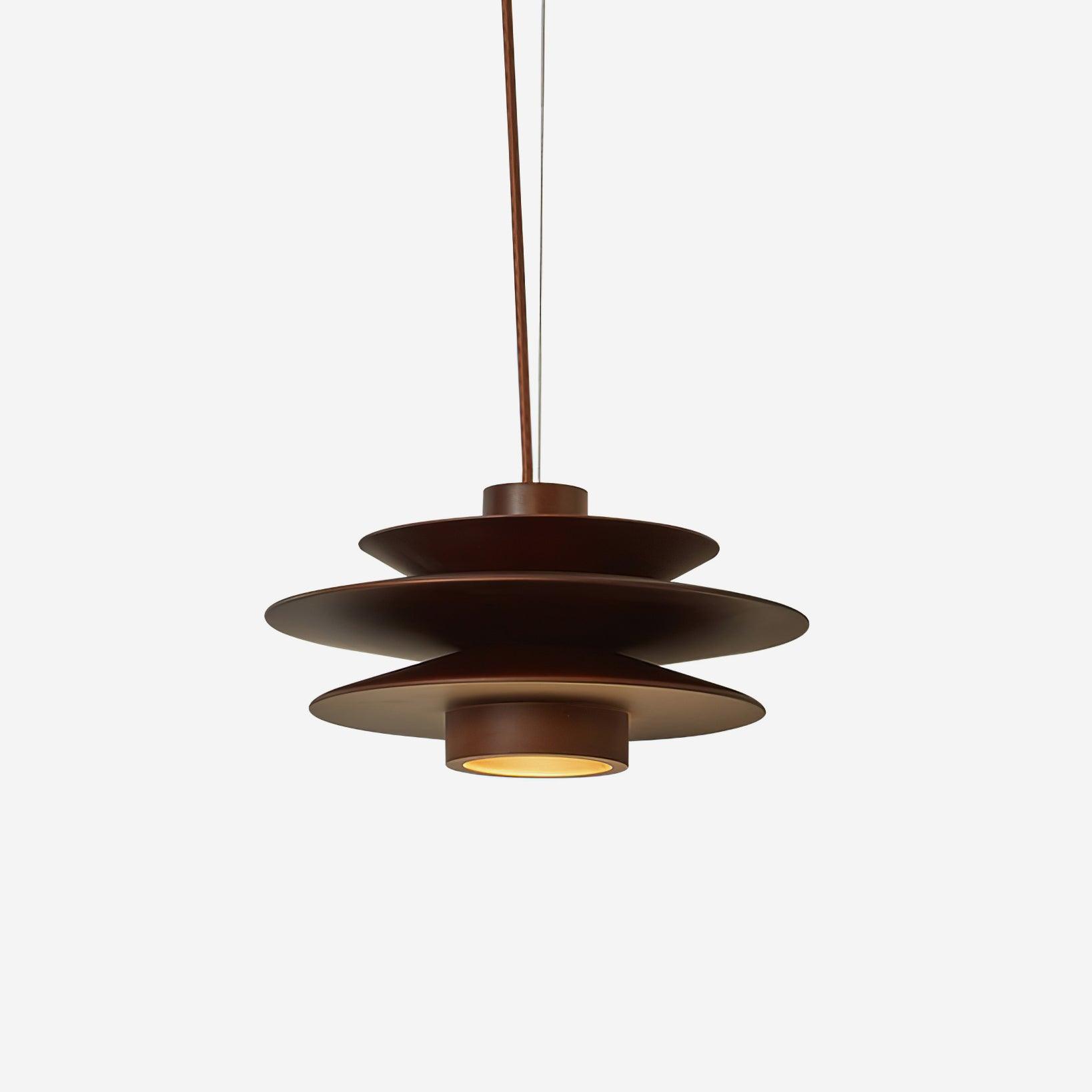 Axis Mid Century Walnut Pendant Light - Neutralighting