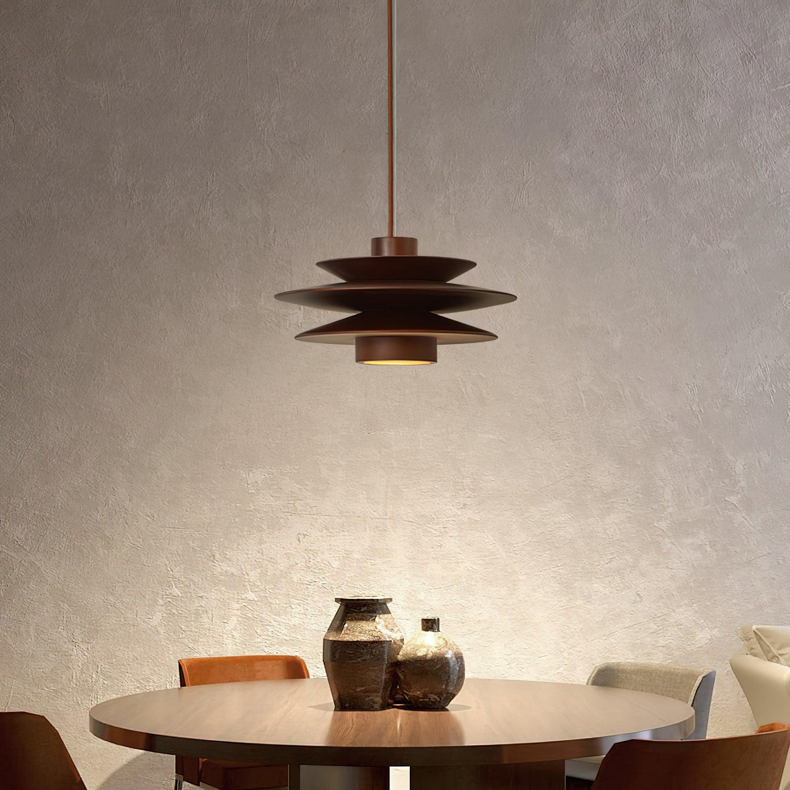Axis Mid Century Walnut Pendant Light - Neutralighting