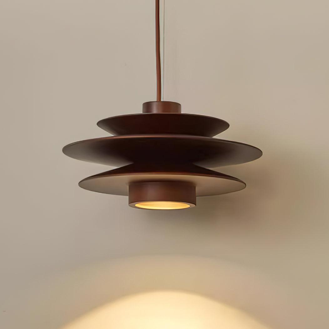 Axis Mid Century Walnut Pendant Light - Neutralighting