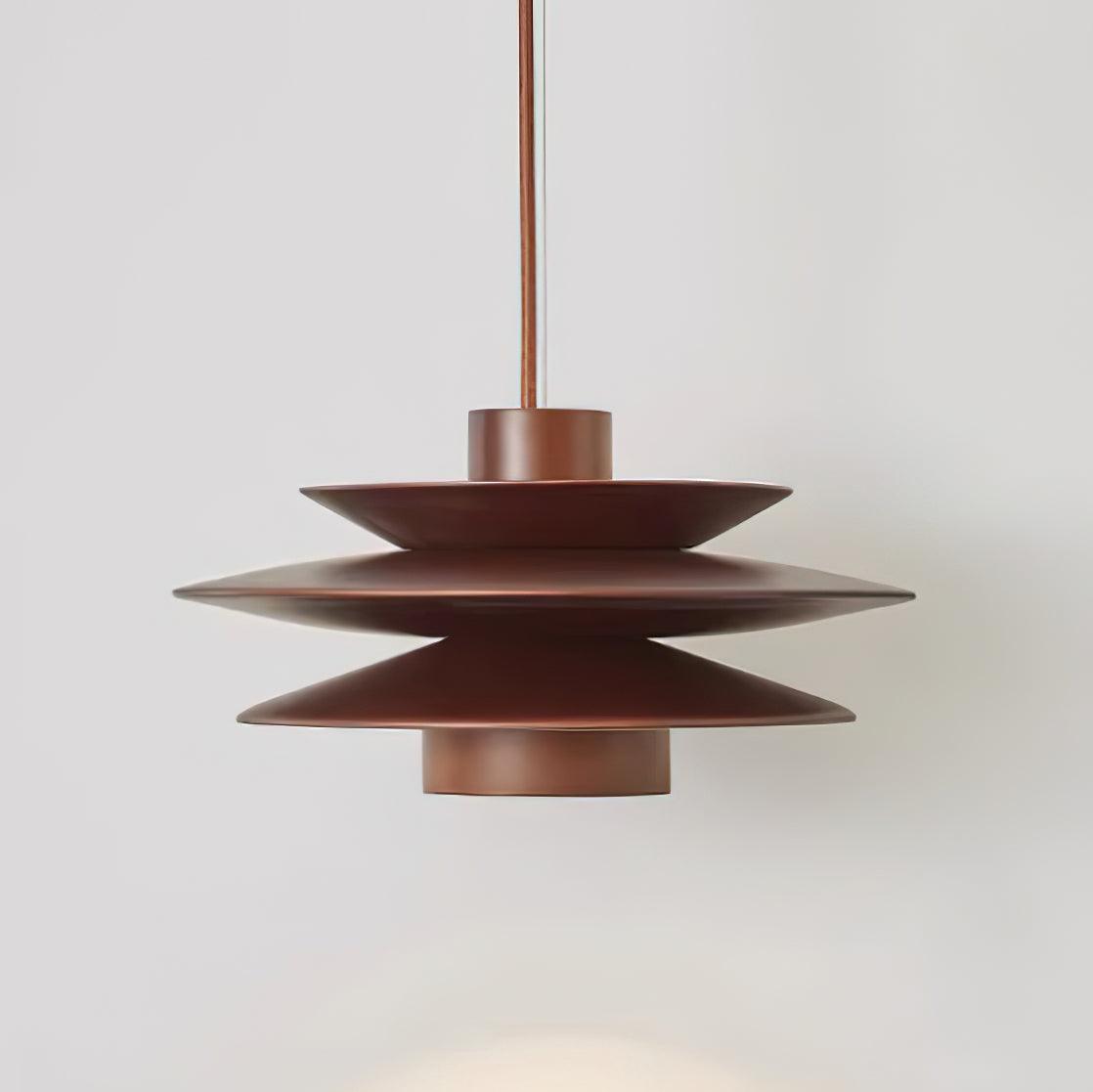 Axis Mid Century Walnut Pendant Light - Neutralighting
