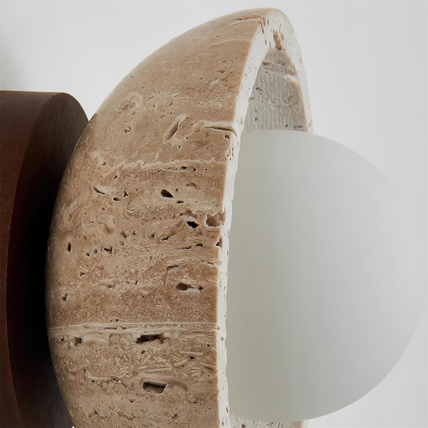 Ritta Minimalist Travertine Ceiling Light - Neutralighting