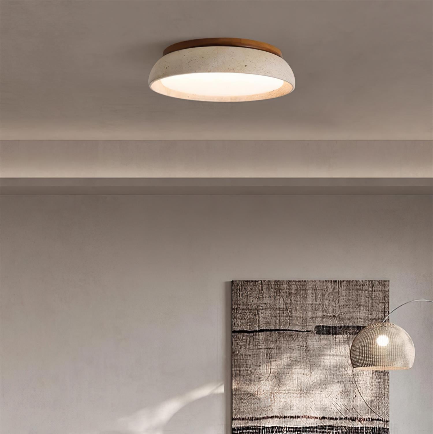 Kloris Ceiling Light Piedra Travertine