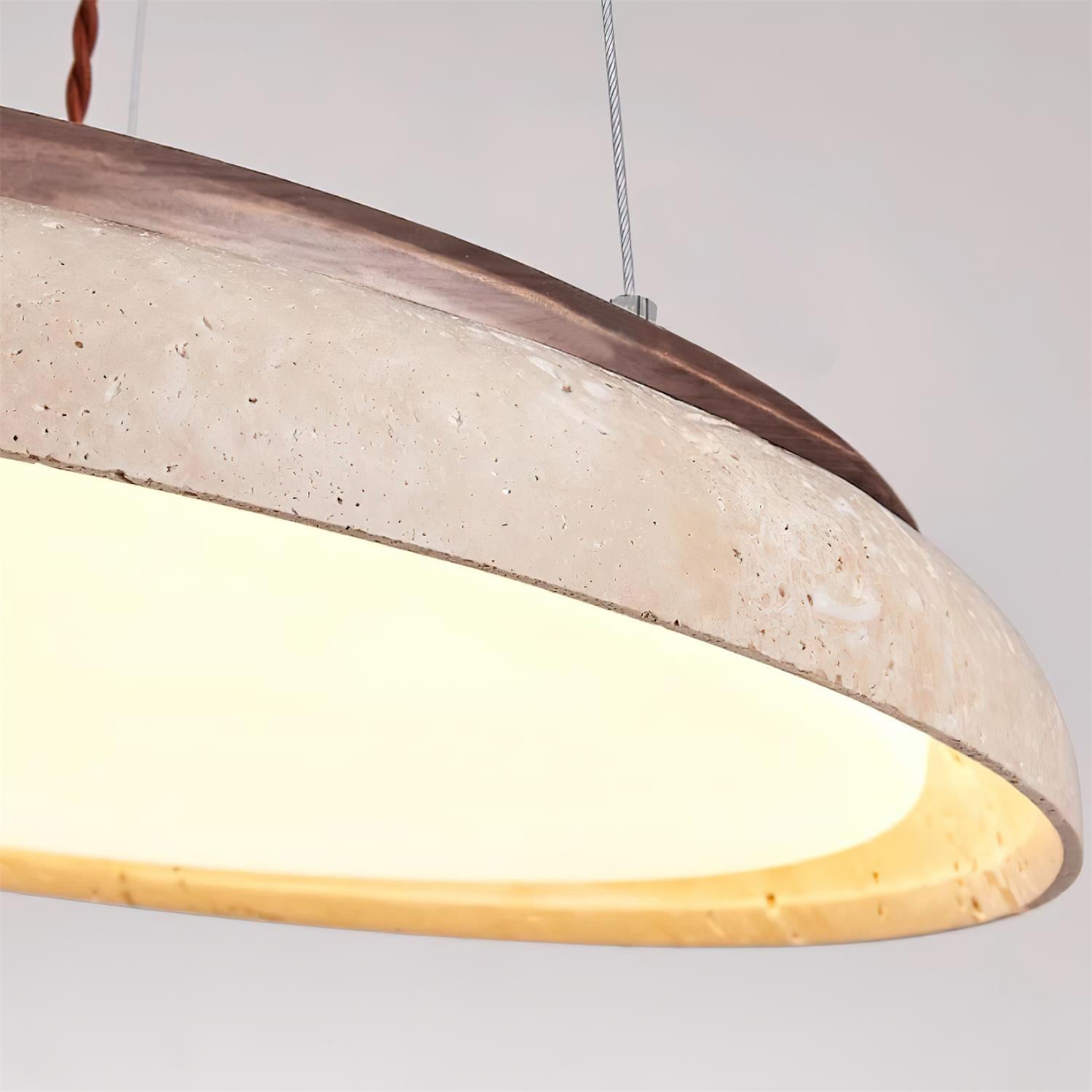 Ritta Piedra Travertine Pendant Light - Neutralighting