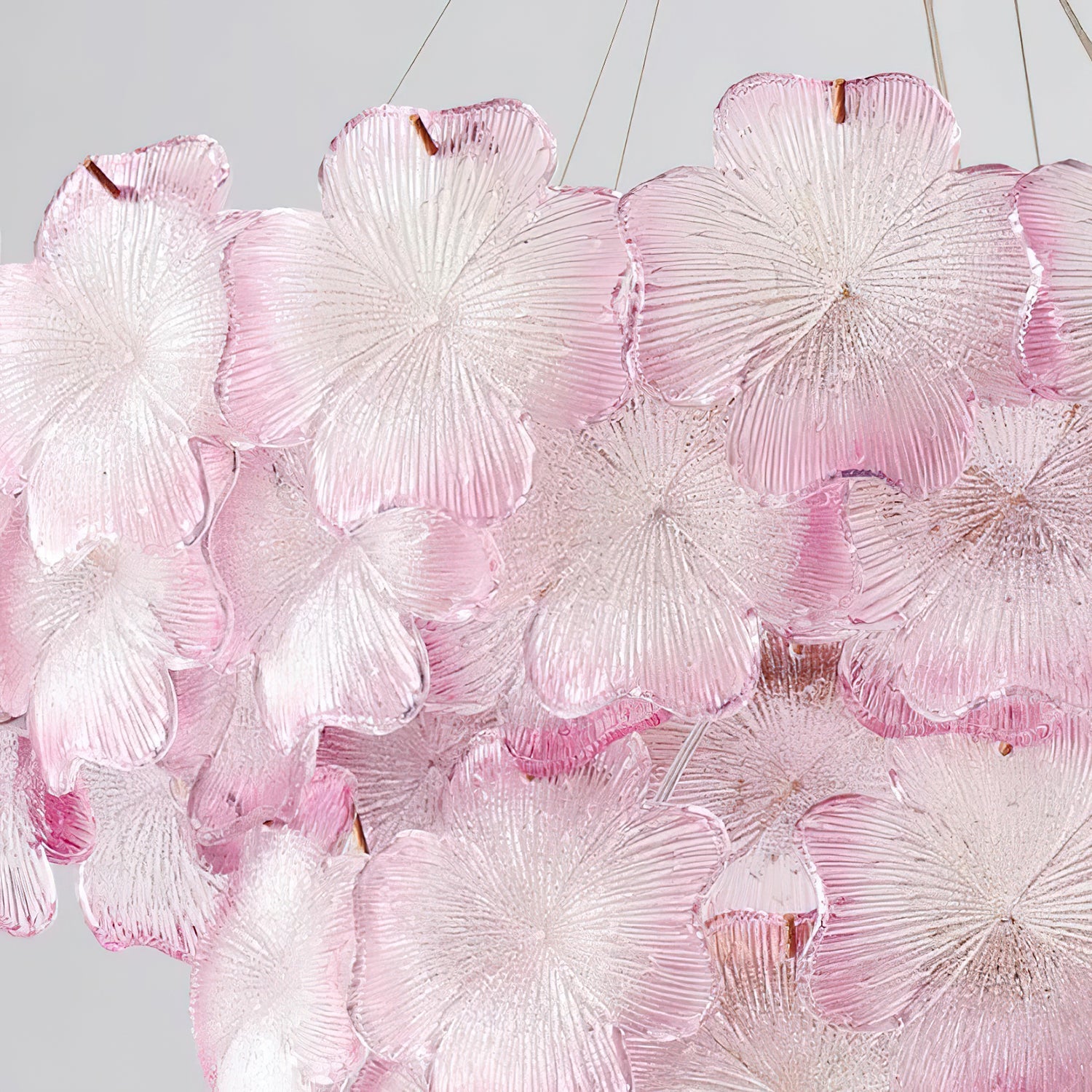 Ophelis Pink Flower Glass Chandelier - Neutralighting