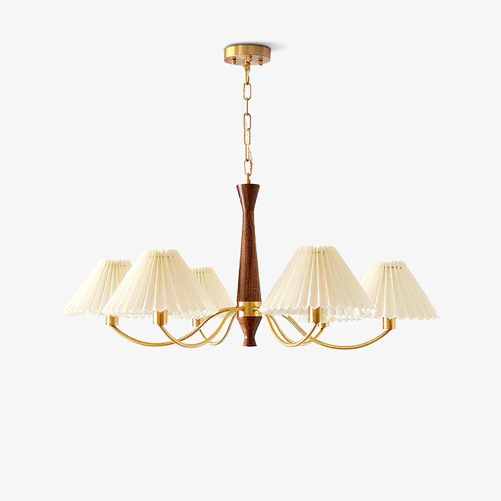 Zarn Pleated Chandelier Fabric - Neutralighting