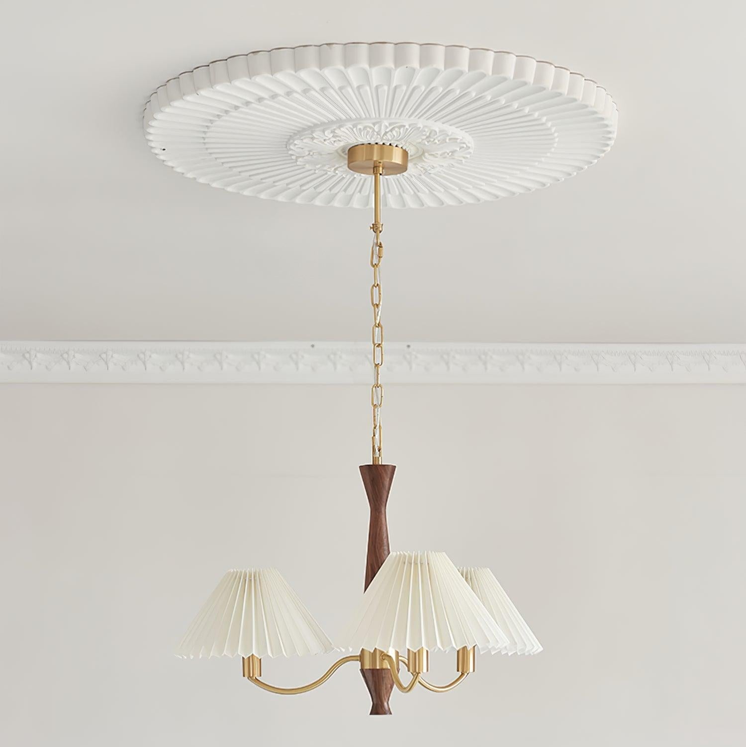 Zarn Pleated Chandelier Fabric - Neutralighting