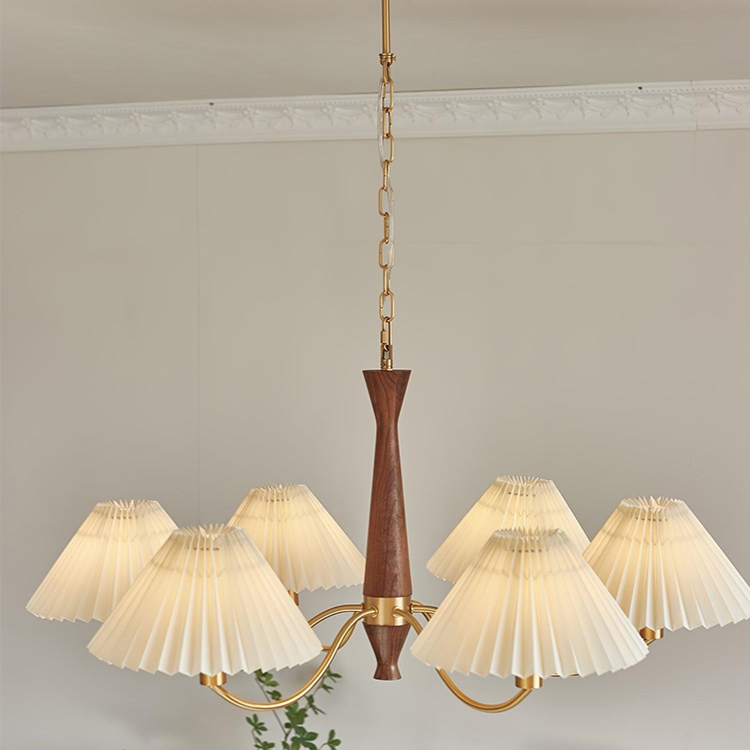 Zarn Pleated Chandelier Fabric - Neutralighting