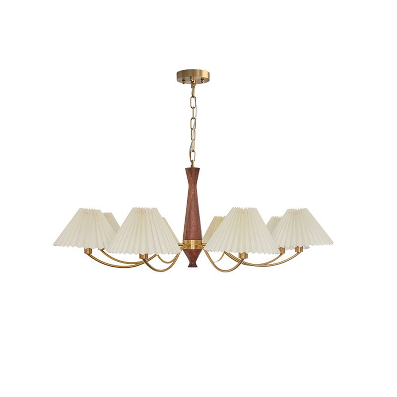 Zarn Pleated Chandelier Fabric - Neutralighting