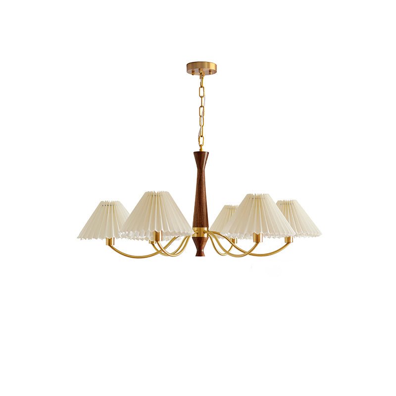 Zarn Pleated Chandelier Fabric - Neutralighting