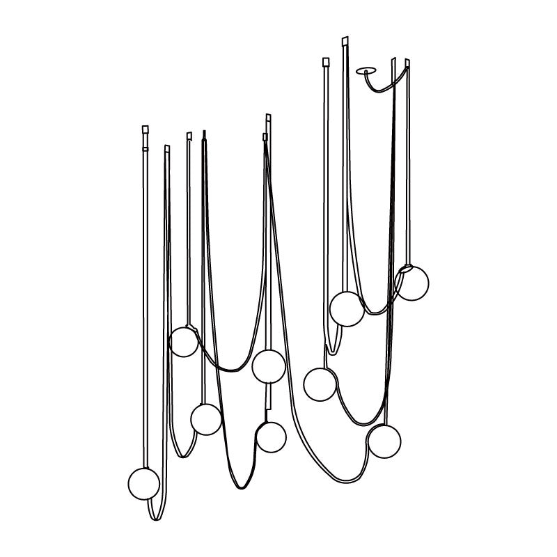 Zephira Multiple Belt Pendant Light - Neutralighting