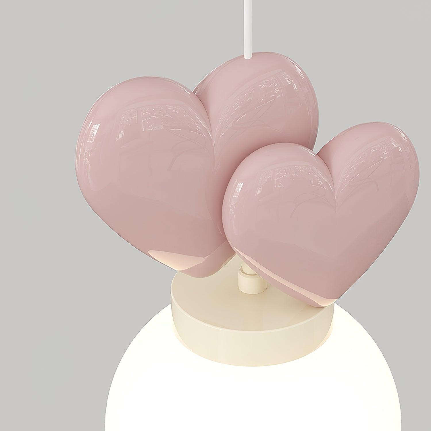 Wall Lamp Resin Heart Cluster Glass Globe Metal Mount Romantic - Neutralighting