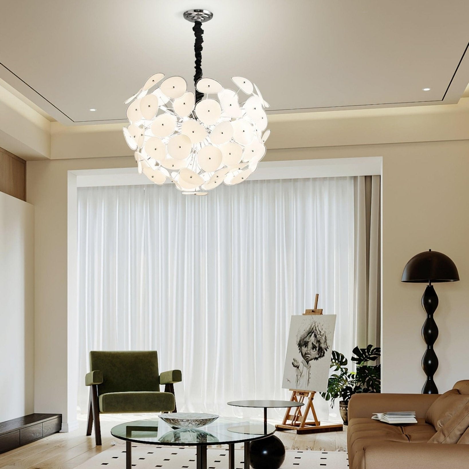 Thera Artistic Glass Globe Chandelier - Neutralighting