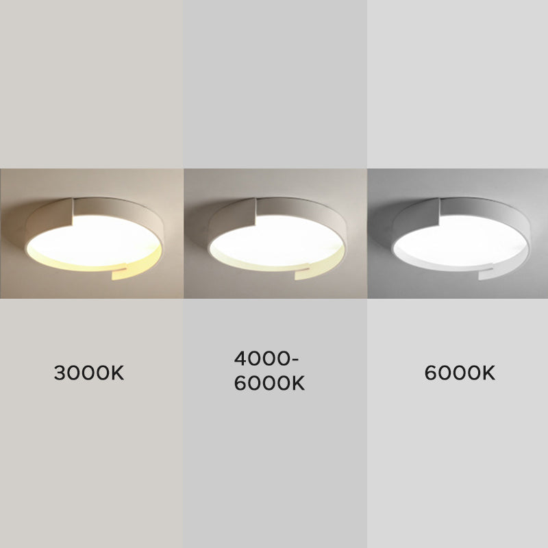 Arisha Modern Round Flush Mount Ceiling Light LED Double Layer - Neutralighting