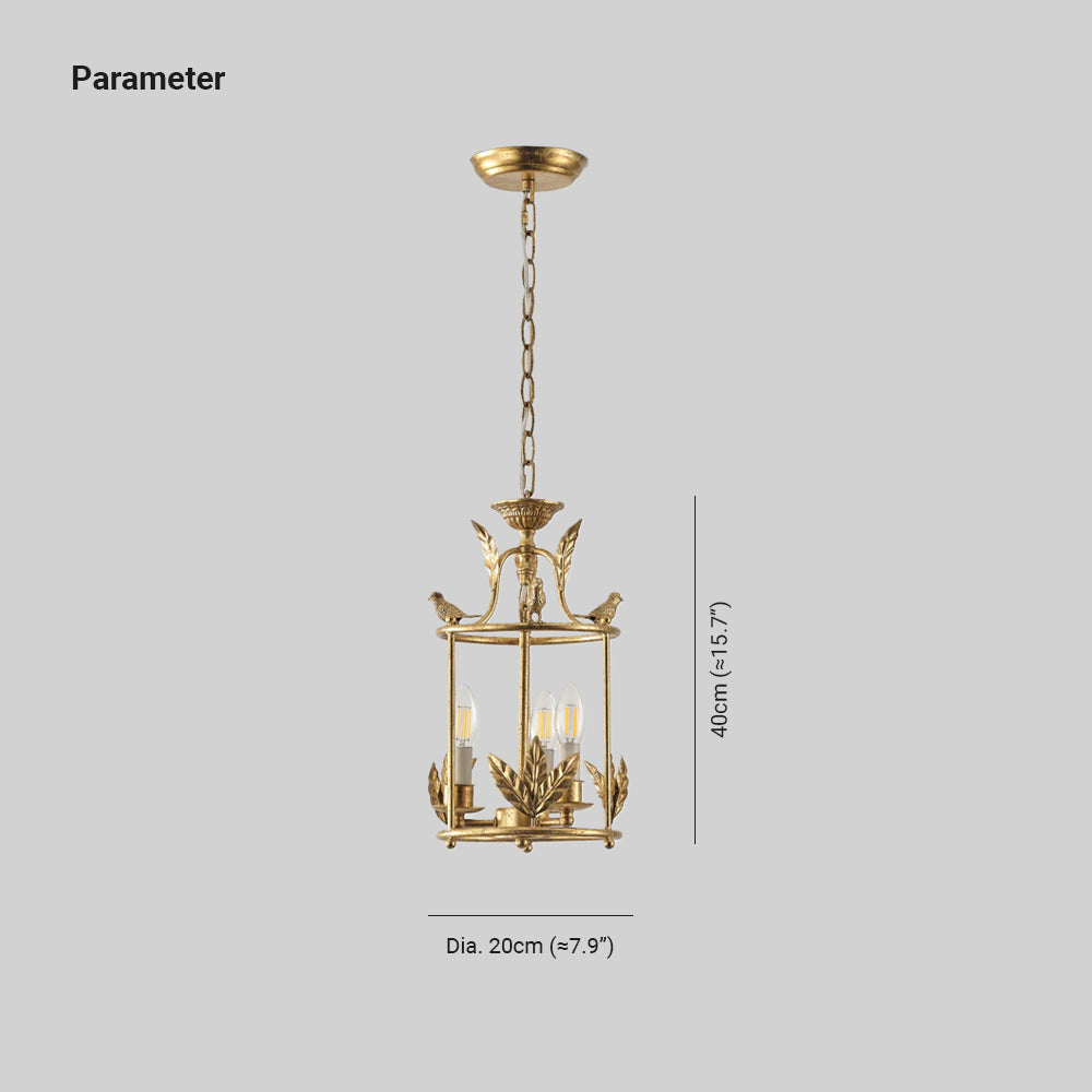 Sova Lantern Pendant Lamp Baroque Style - Neutralighting
