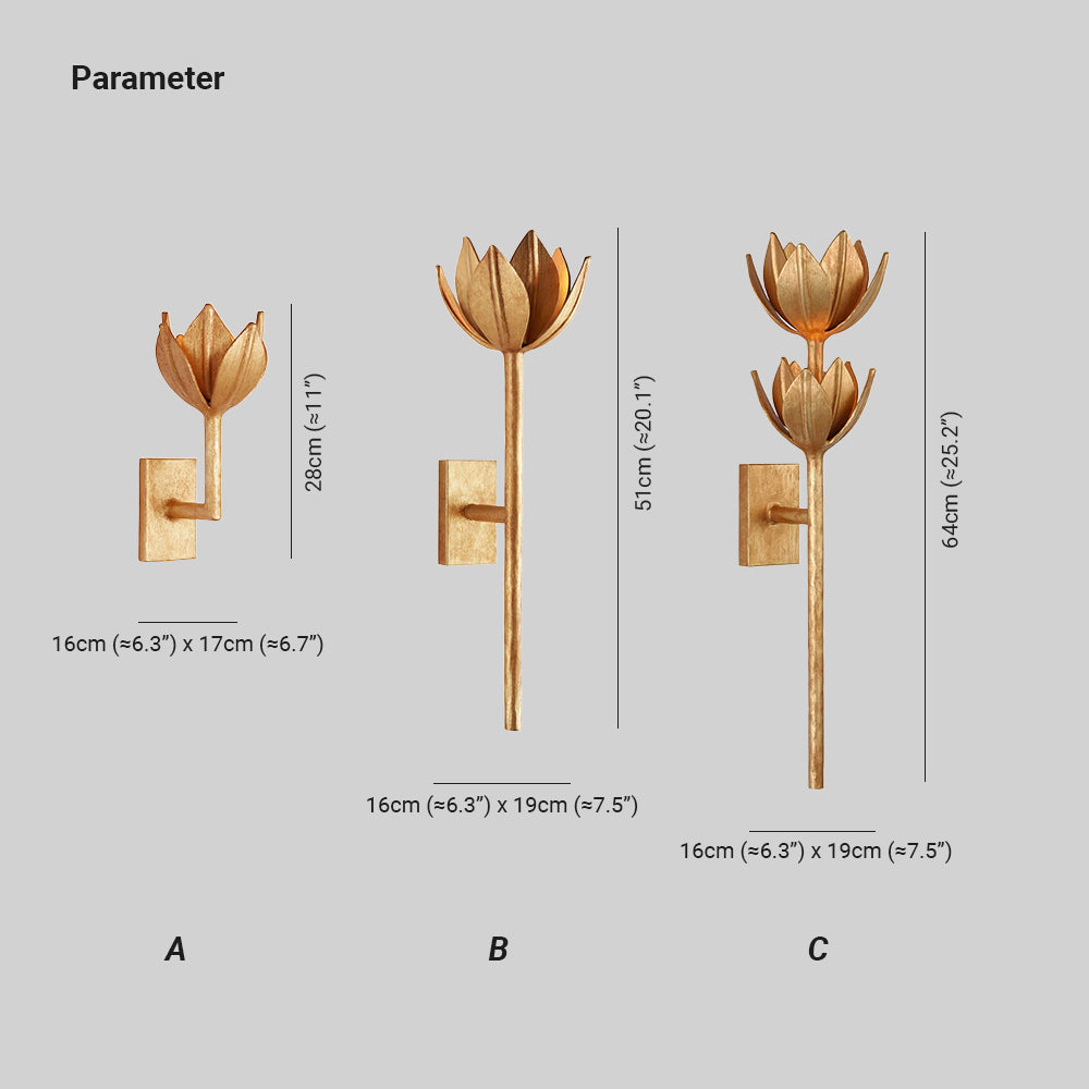 Quina Wall Lamp Flower - Neutralighting