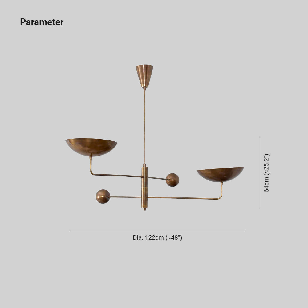 Stella Chandelier Sculptural Industrial - Neutralighting