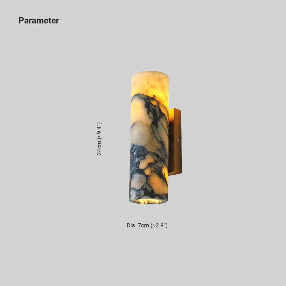 Dyro Marble Cylinder Luxury Wall Lamp - Neutralighting