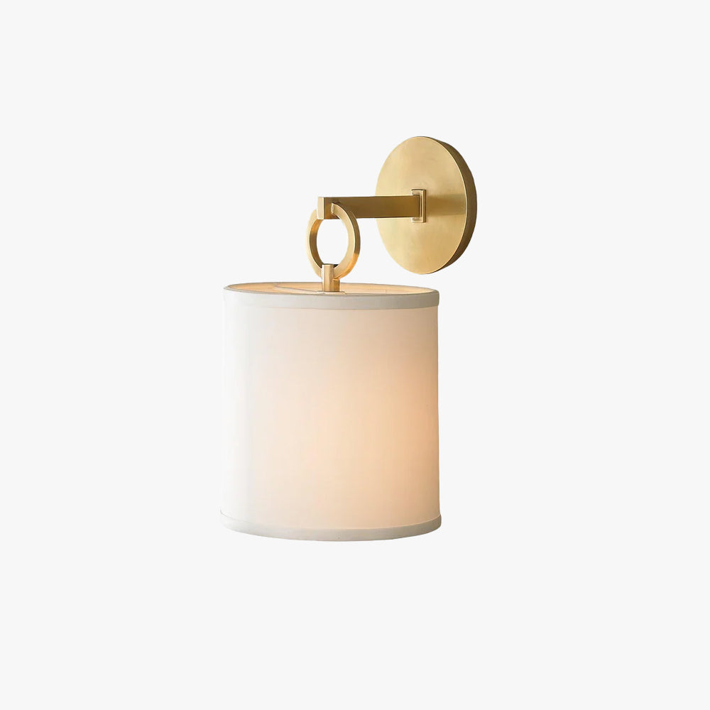 Iris Wall Lamp Farmhouse Fabric Cylindrical - Neutralighting