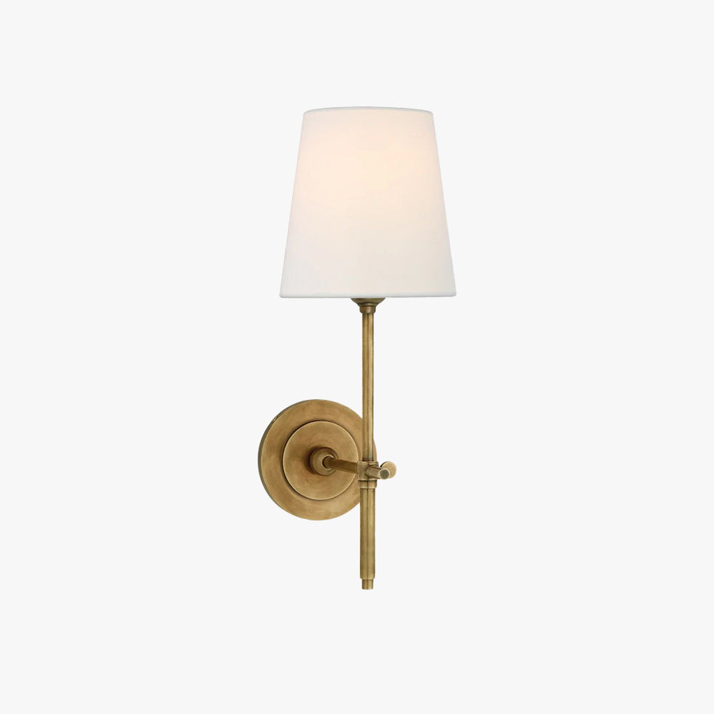 Theodore Wall Lamp Brass Fabric - Neutralighting