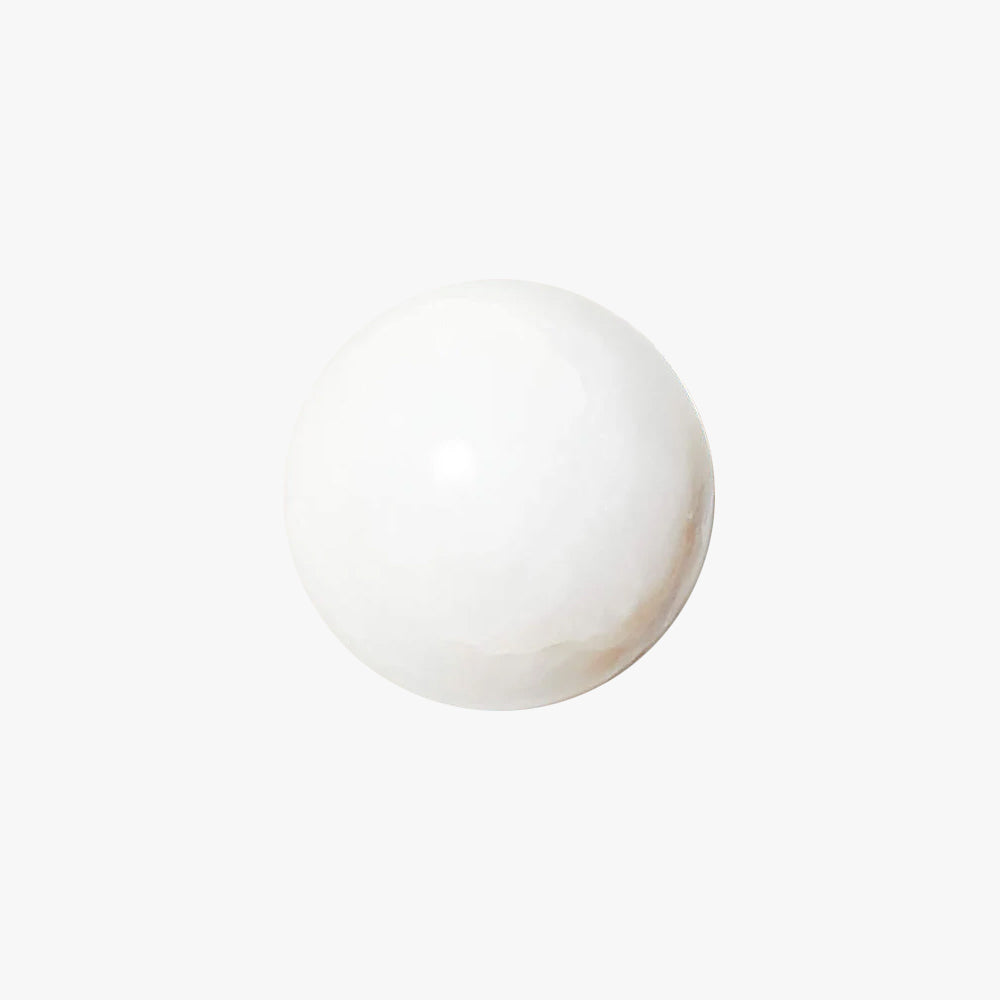 Grex Minimalist Round Alabaster Wall Lamp - Neutralighting