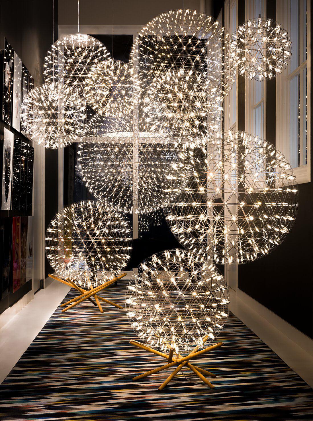 Silver Spark Ball Pendant Light - Blowlighting