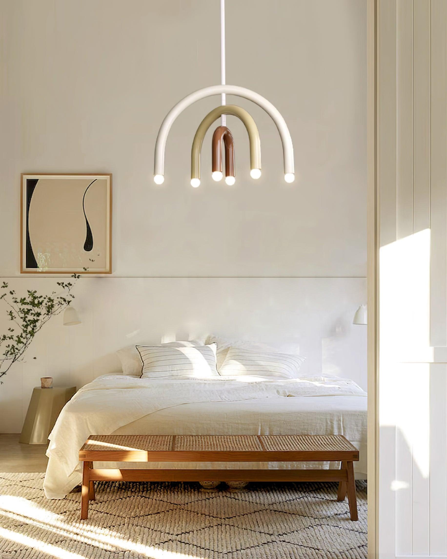 Pendant Lamp Rainbow Modern Metal Arc for Living and Dining Room - Neutralighting