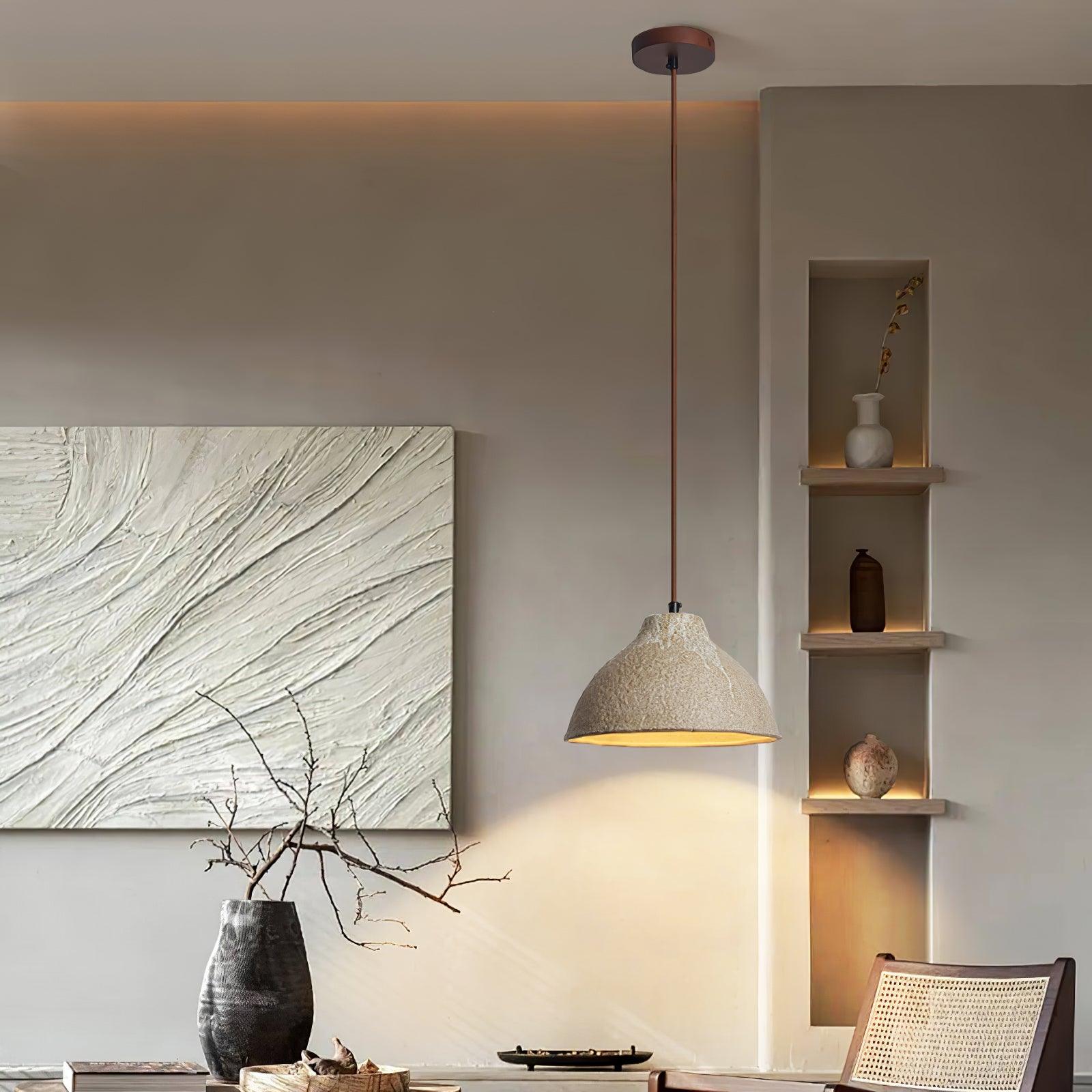 Maple Textured Ceramic Pendant Light - Neutralighting