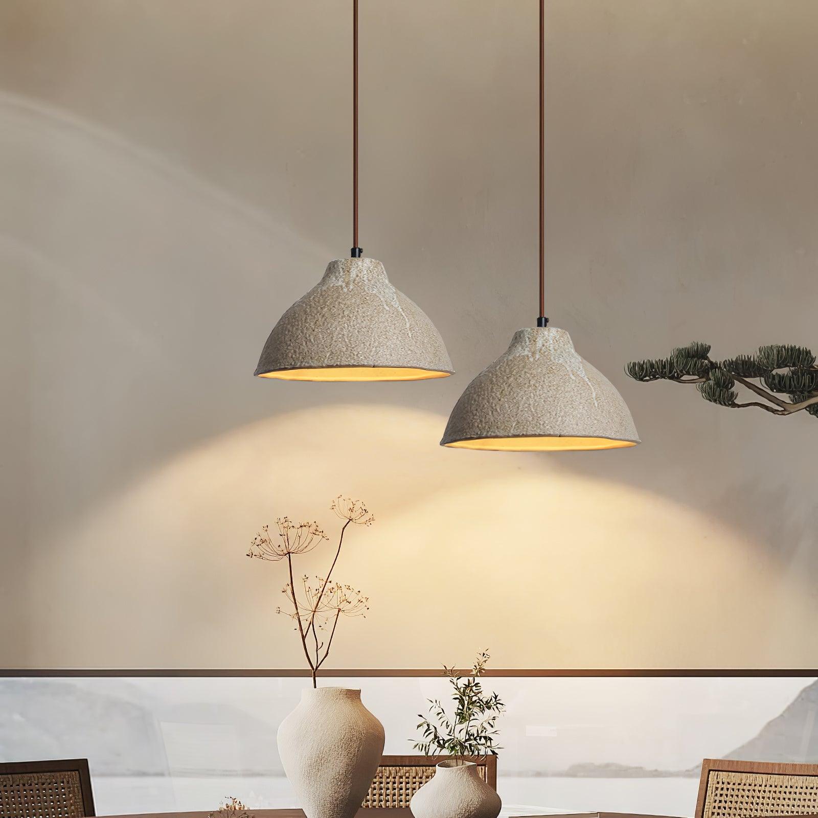 Maple Textured Ceramic Pendant Light - Neutralighting