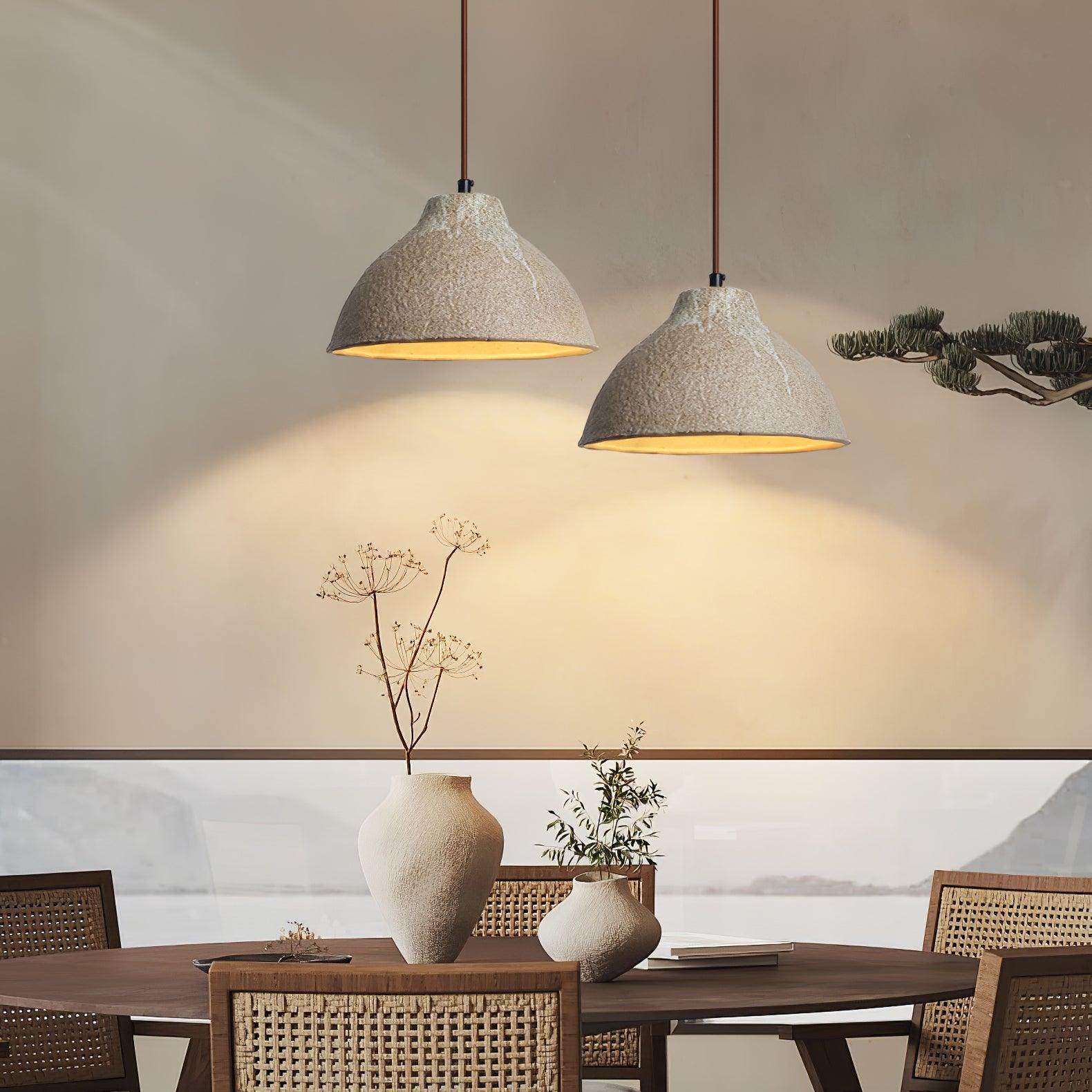 Maple Textured Ceramic Pendant Light - Neutralighting