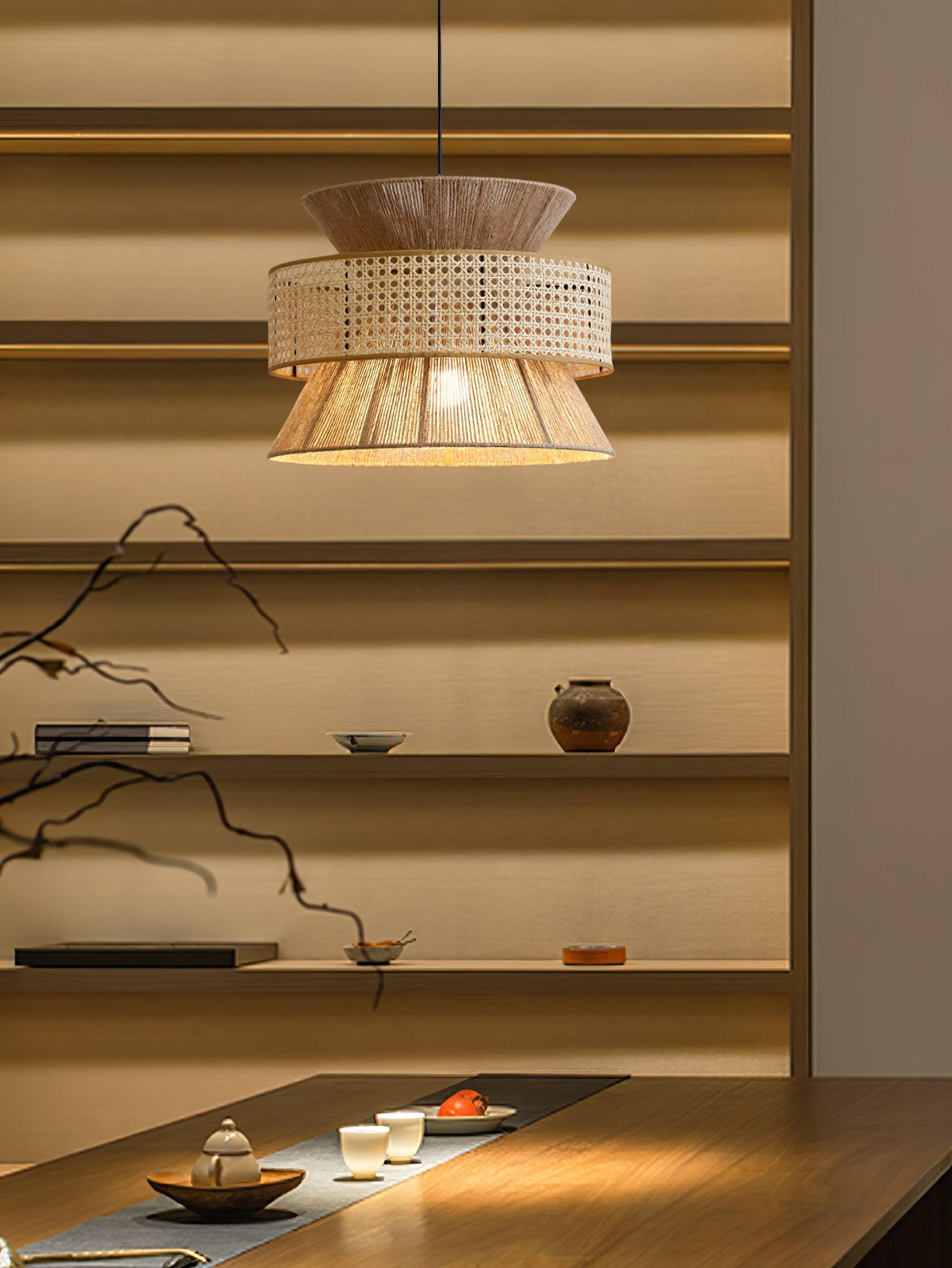 Ophelia Woven Rattan Pendant Light - Neutralighting