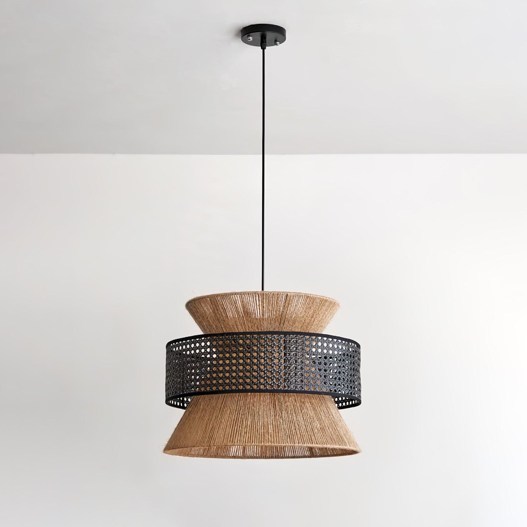 Ophelia Woven Rattan Pendant Light - Neutralighting