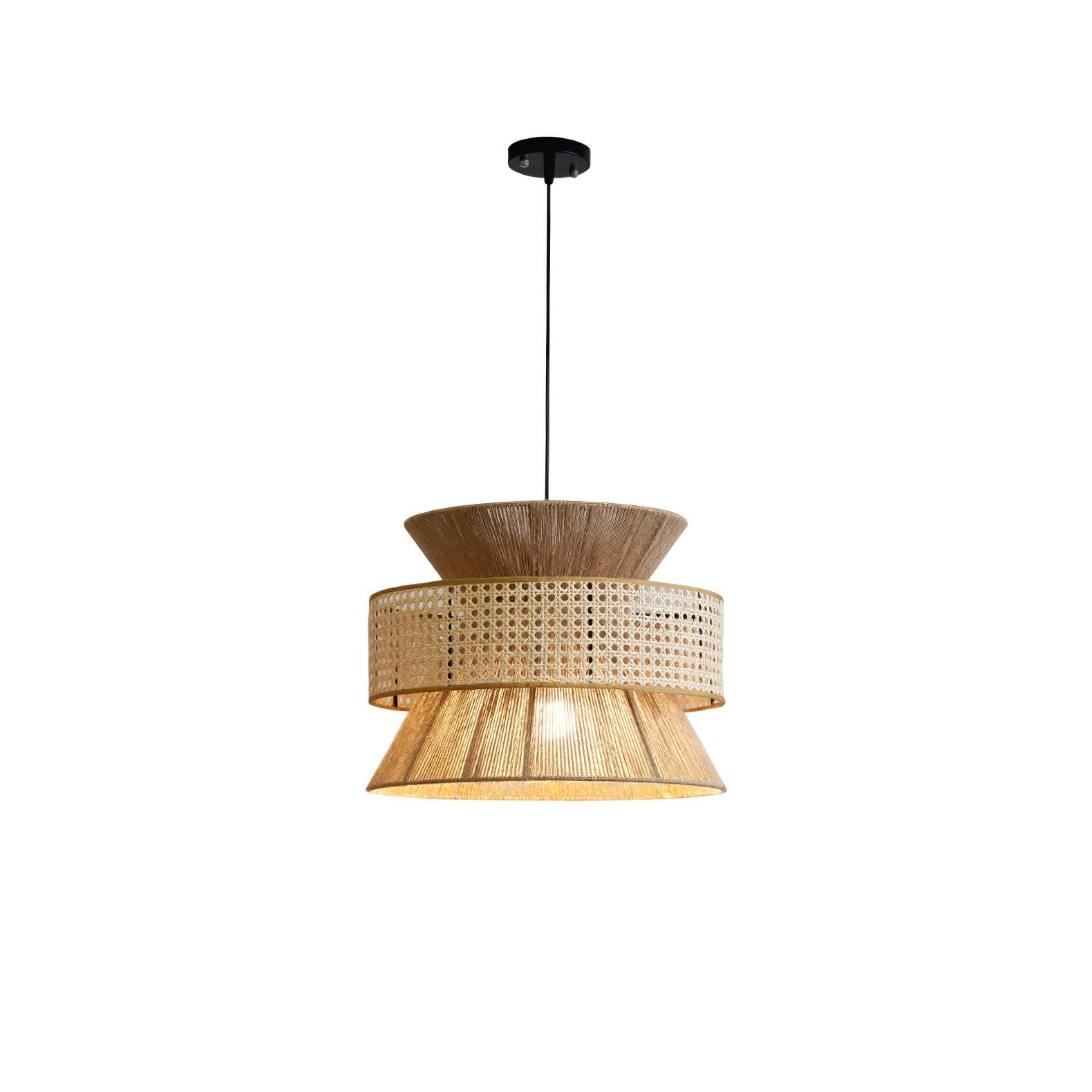 Ophelia Woven Rattan Pendant Light - Neutralighting