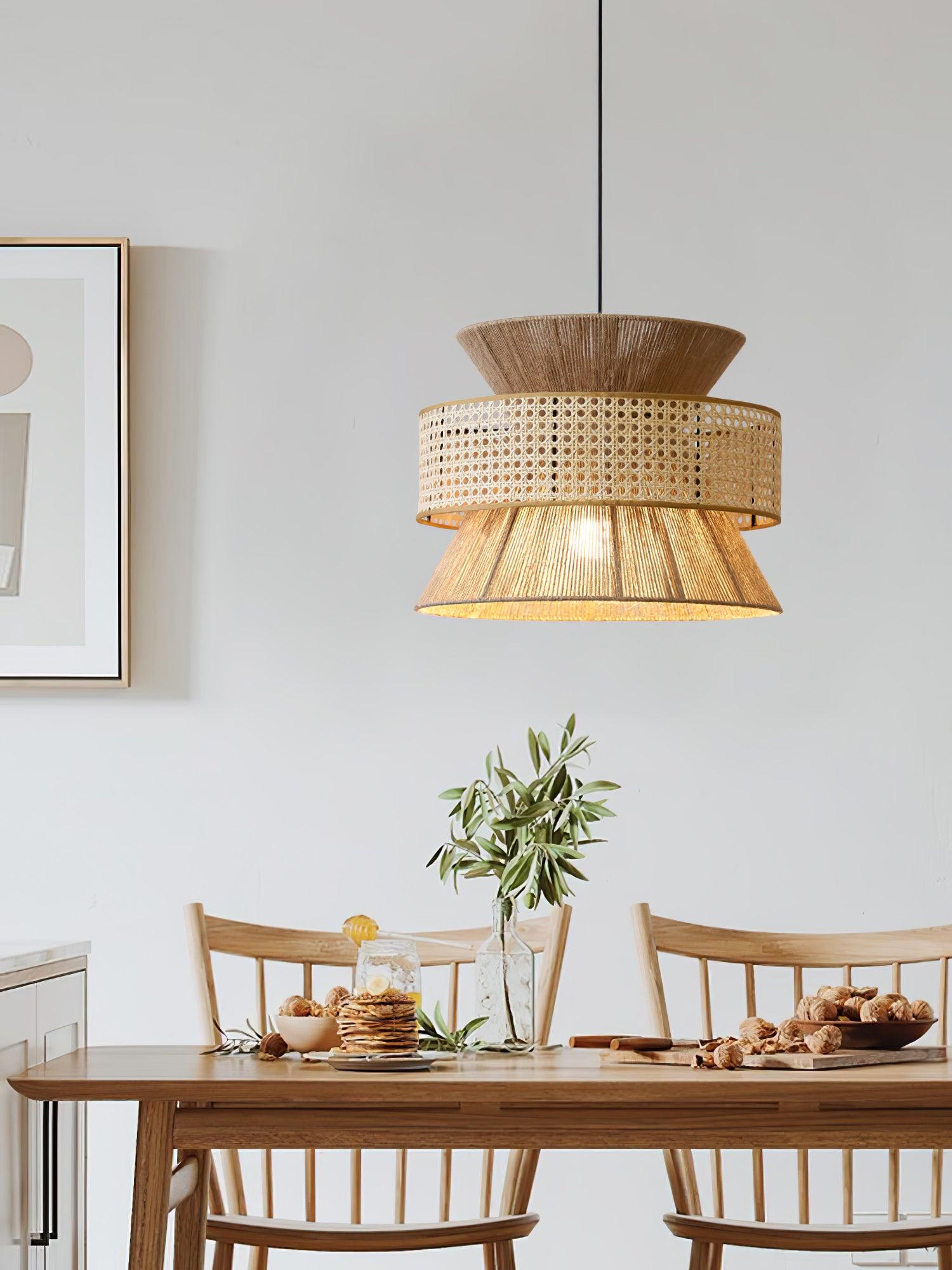 Ophelia Woven Rattan Pendant Light - Neutralighting