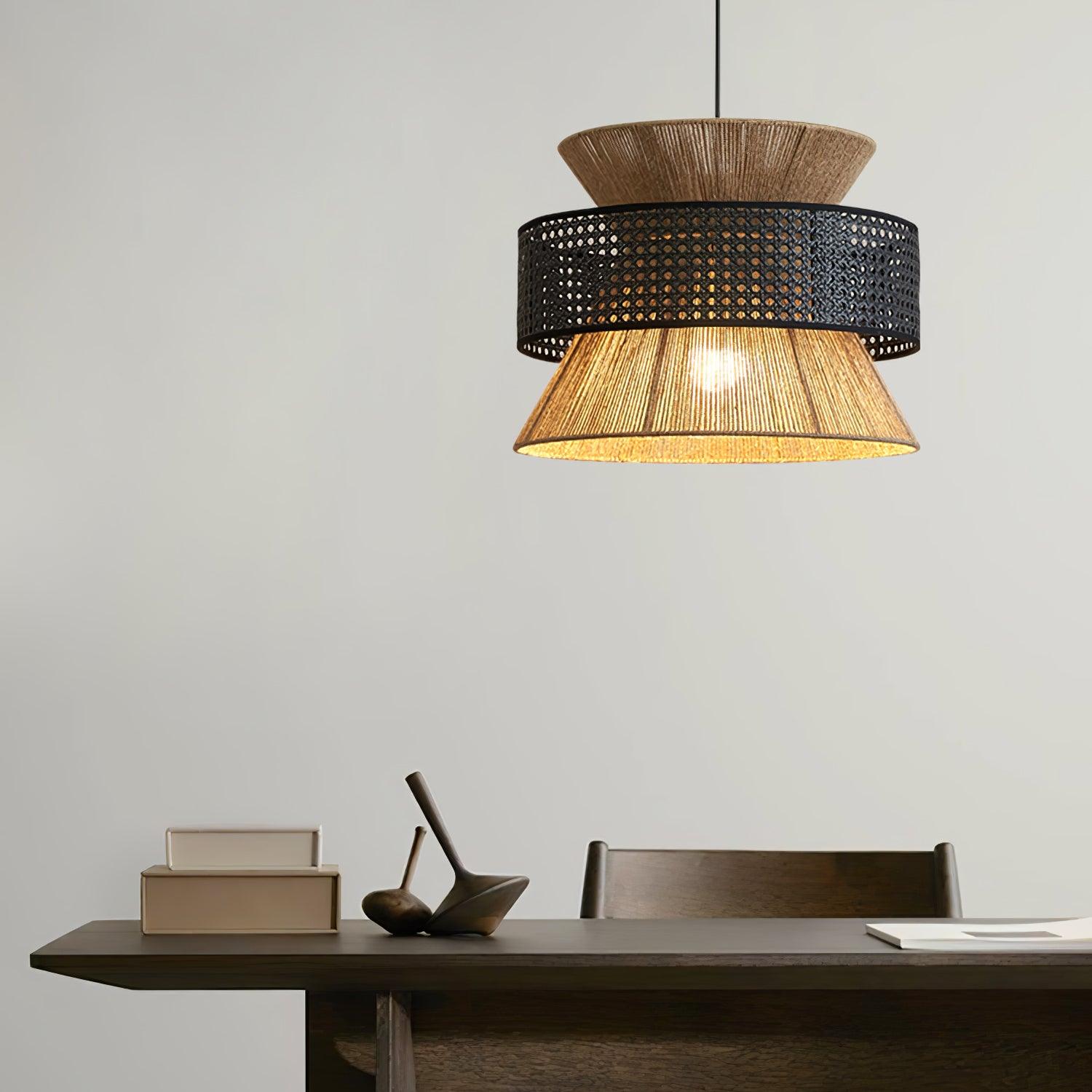 Ophelia Woven Rattan Pendant Light - Neutralighting