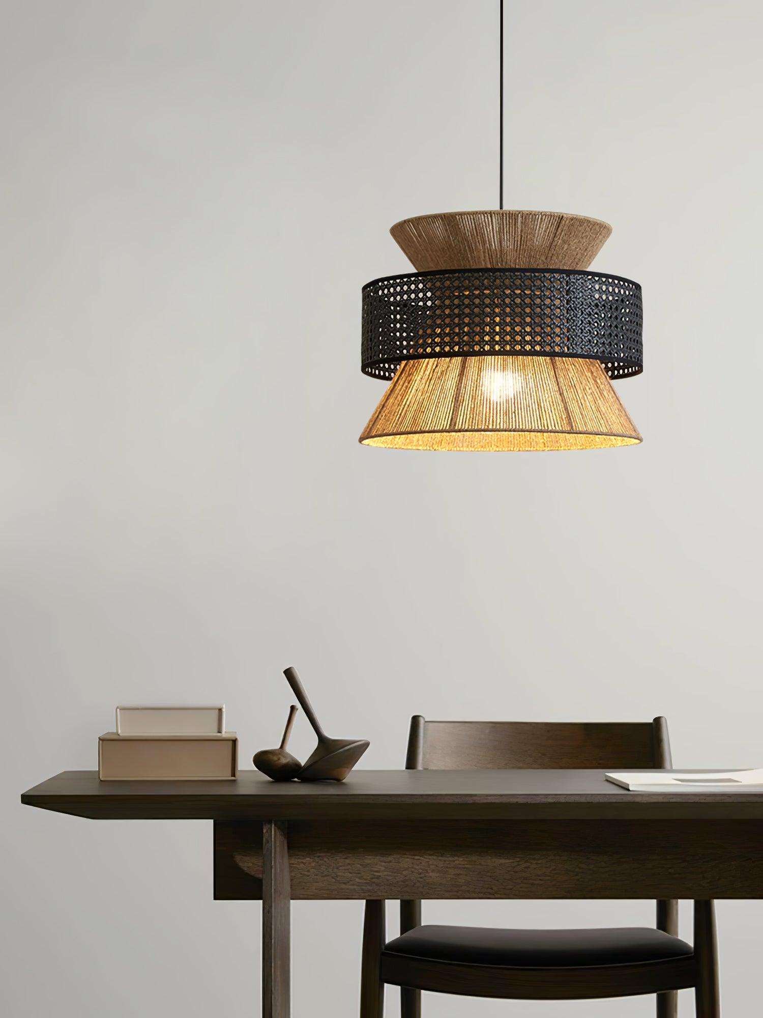 Ophelia Woven Rattan Pendant Light - Neutralighting