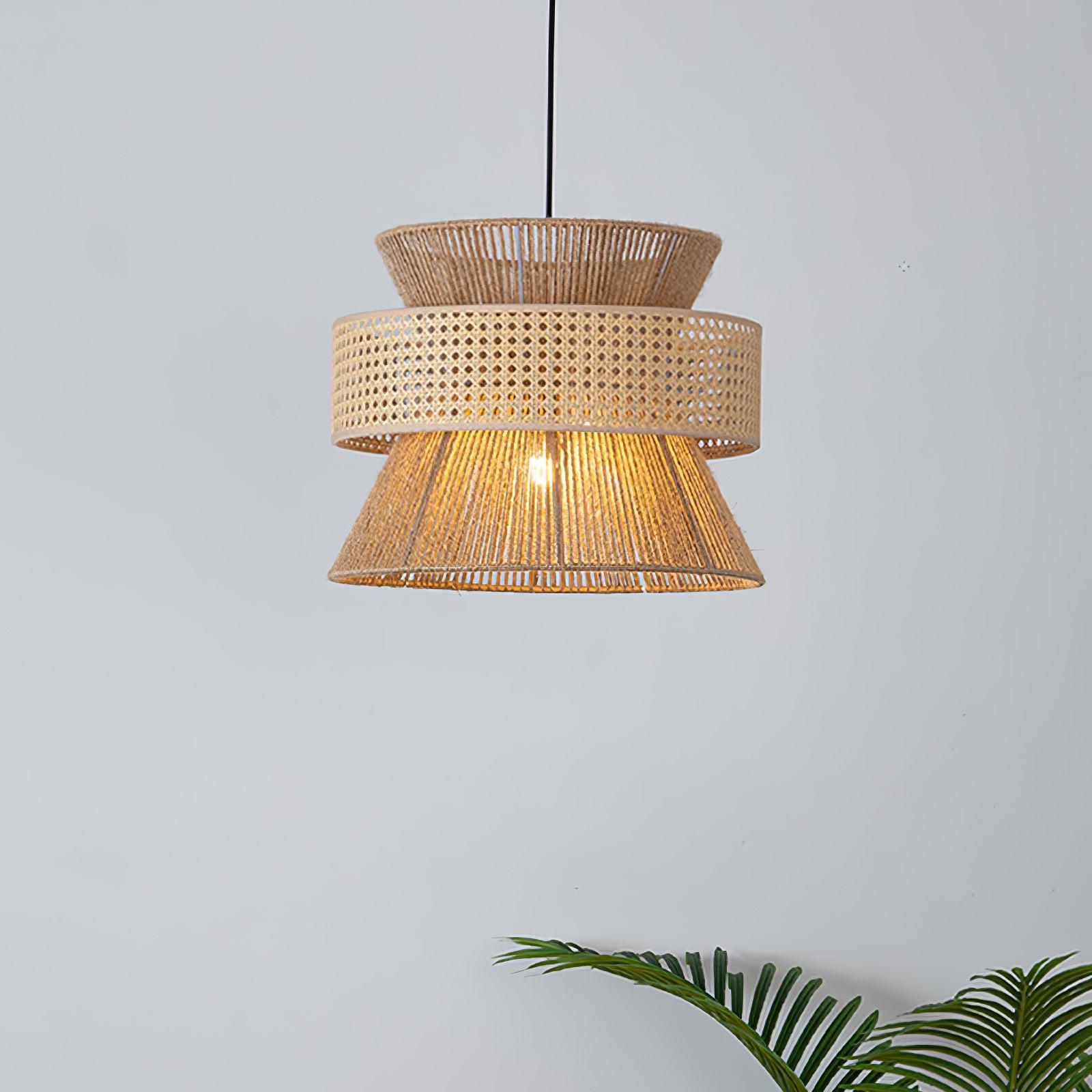 Ophelia Woven Rattan Pendant Light - Neutralighting