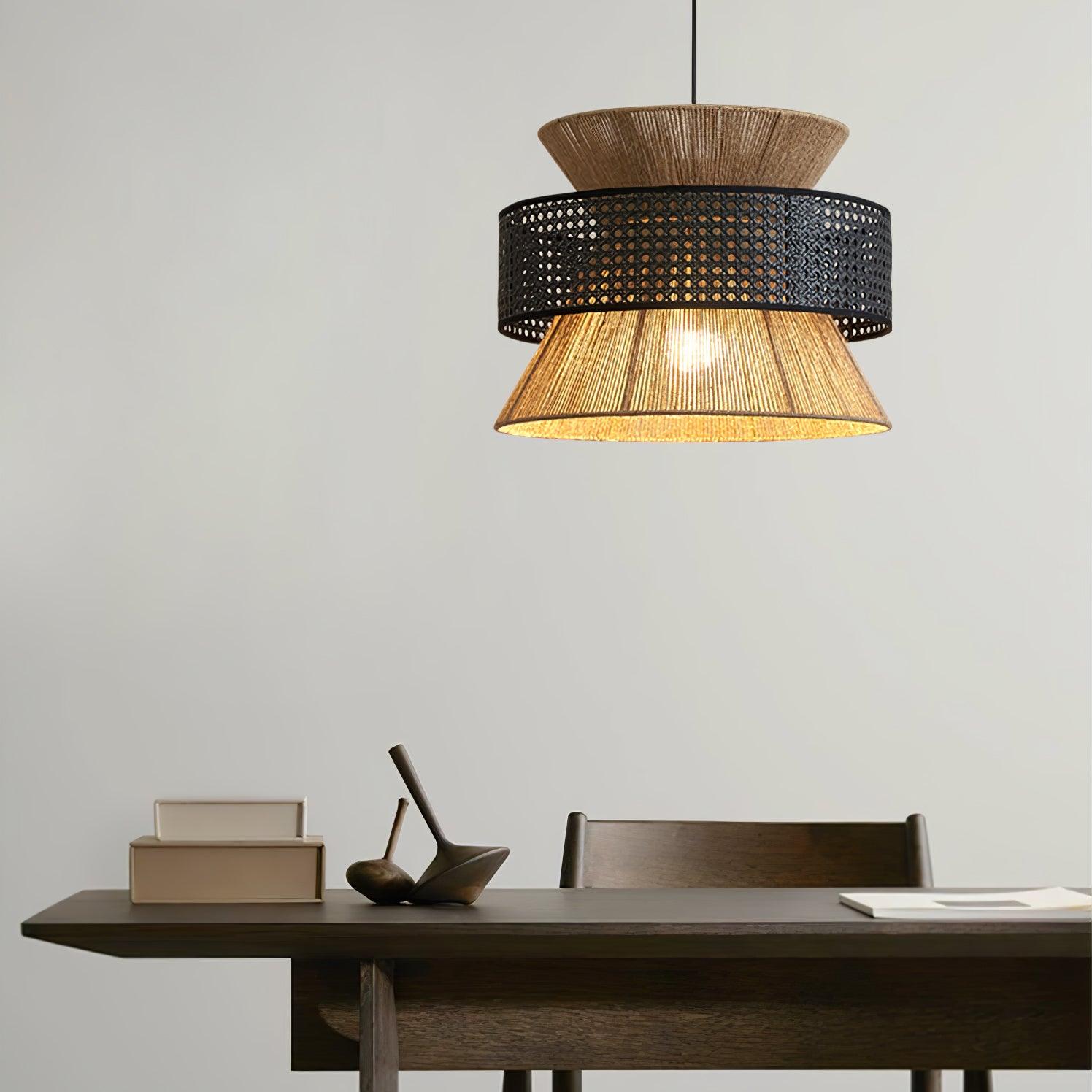 Ophelia Woven Rattan Pendant Light - Neutralighting