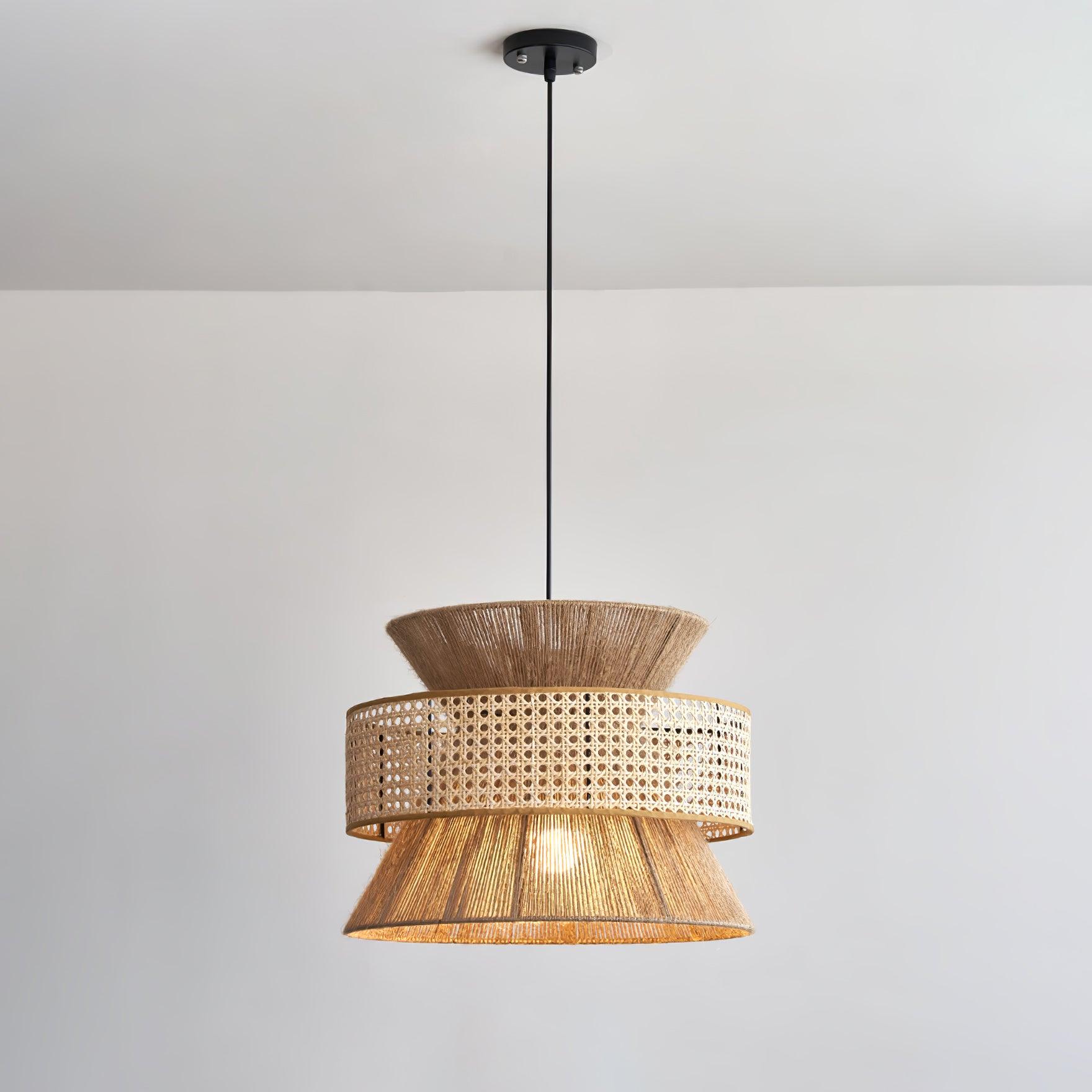 Ophelia Woven Rattan Pendant Light - Neutralighting