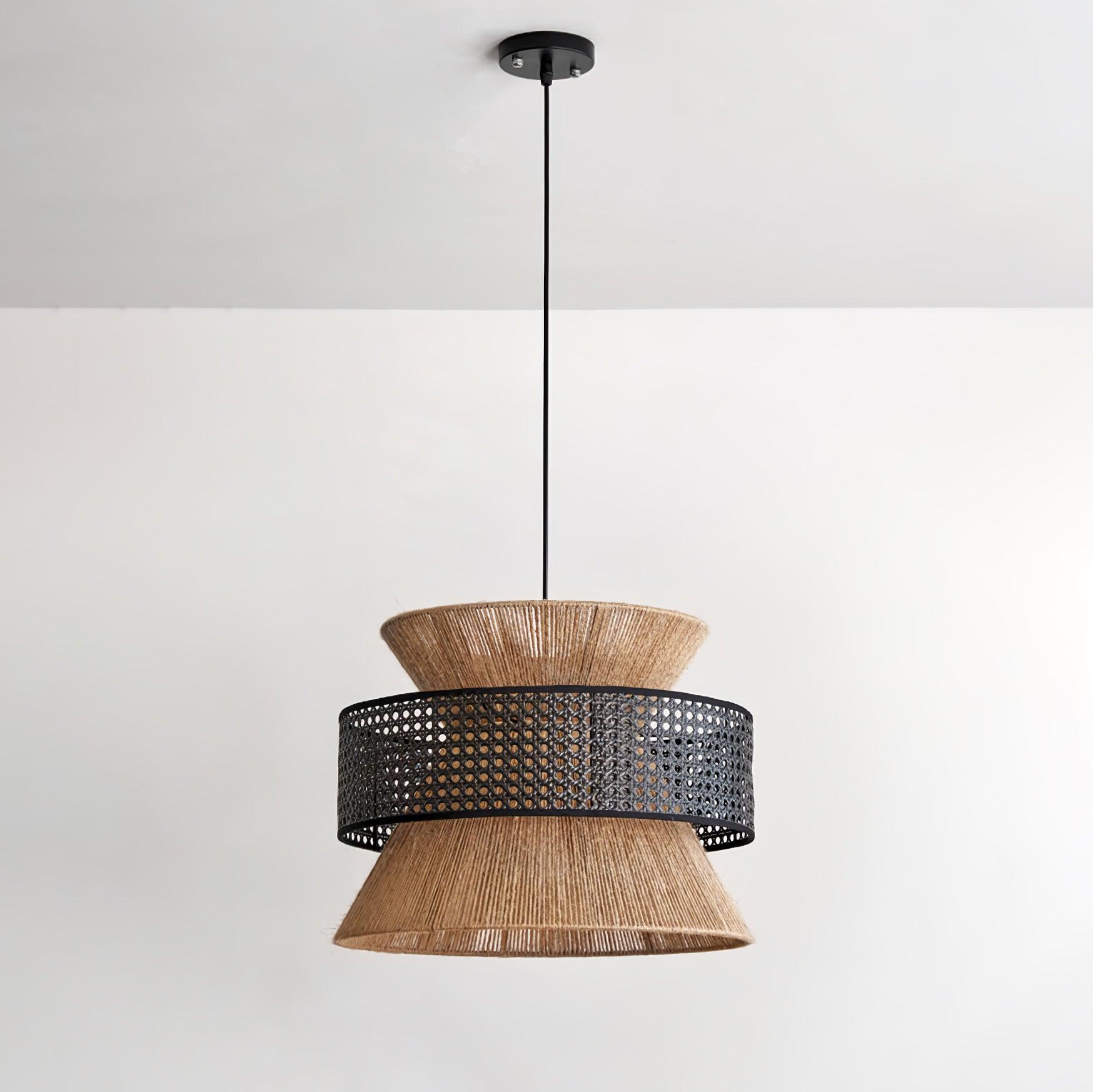 Ophelia Woven Rattan Pendant Light - Neutralighting