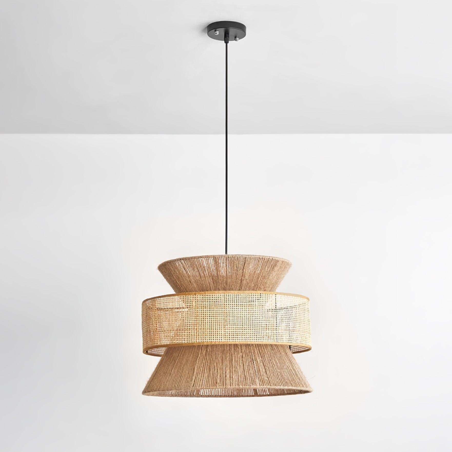 Ophelia Woven Rattan Pendant Light - Neutralighting