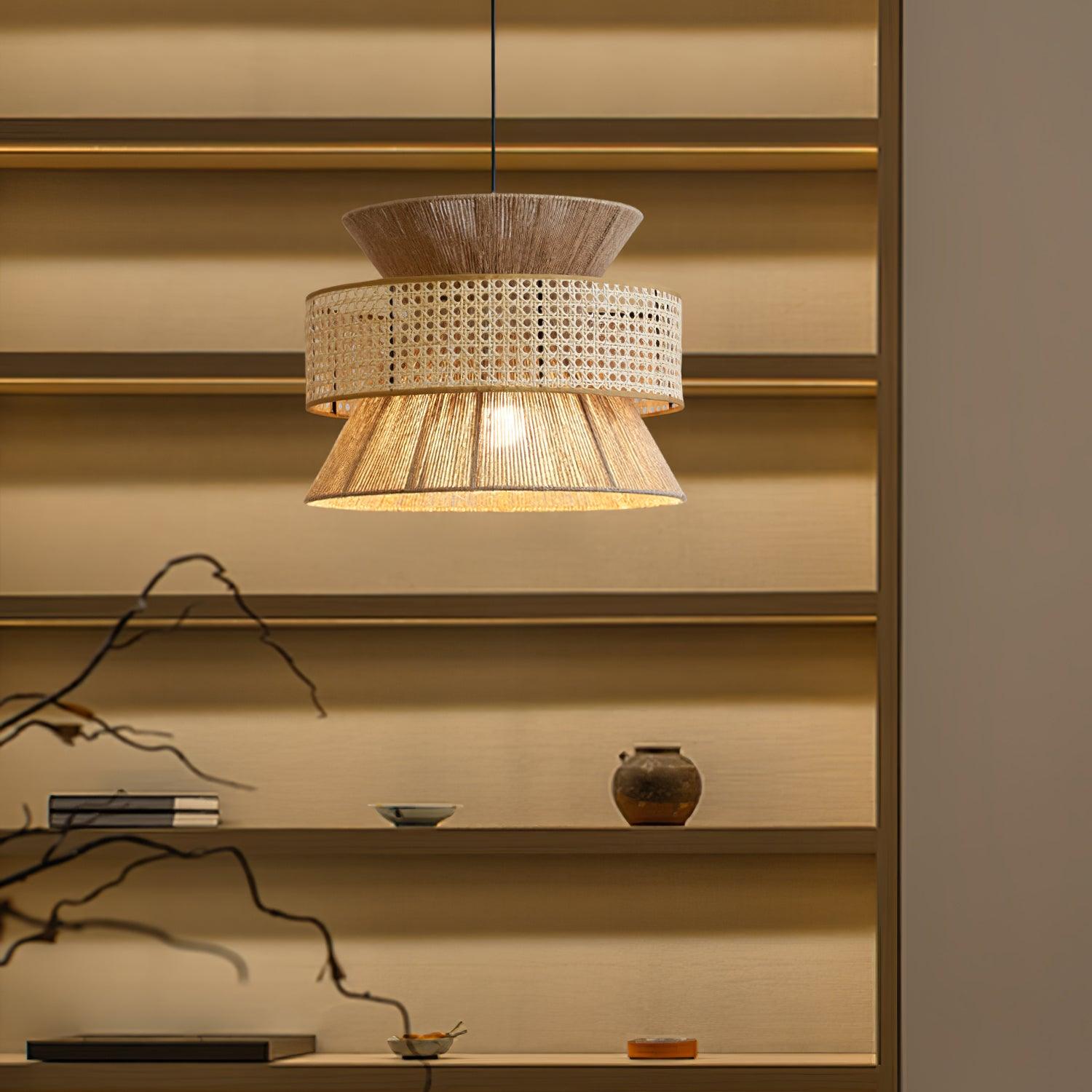 Ophelia Woven Rattan Pendant Light - Neutralighting