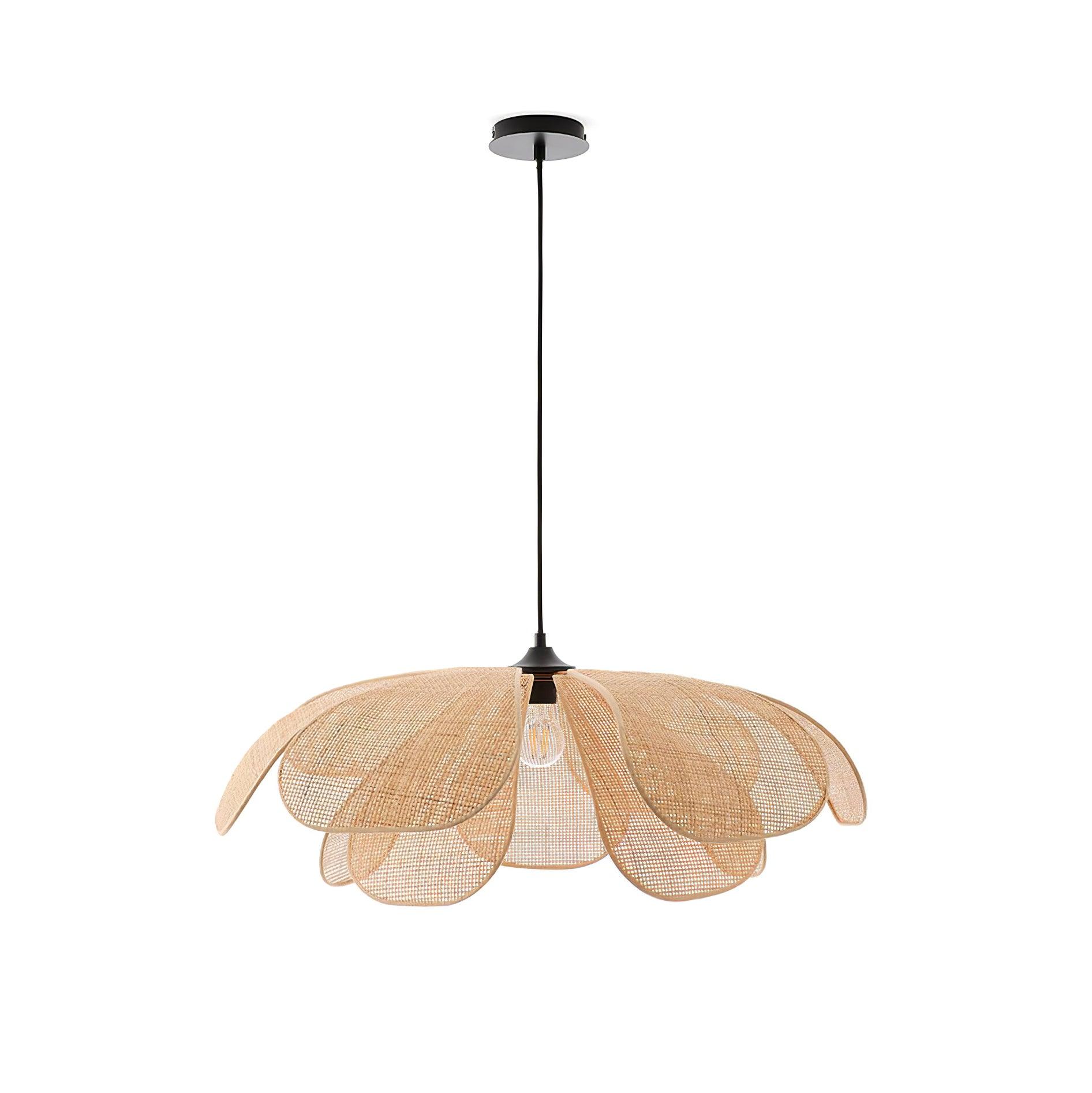 Eloria Petal-Shaped Rattan Pendant Light - Neutralighting