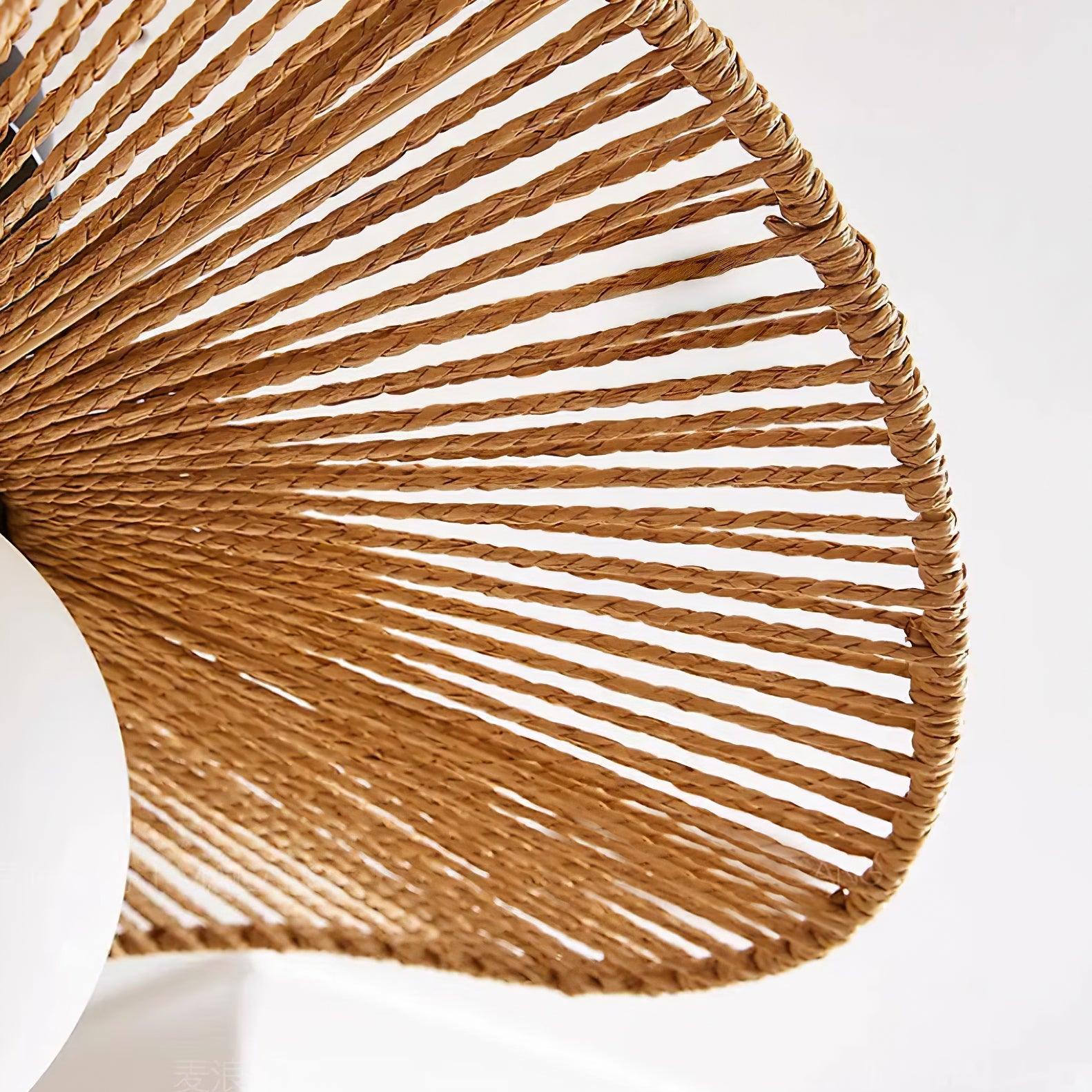 Fynora Woven Semi Flush Ceiling Light - Neutralighting