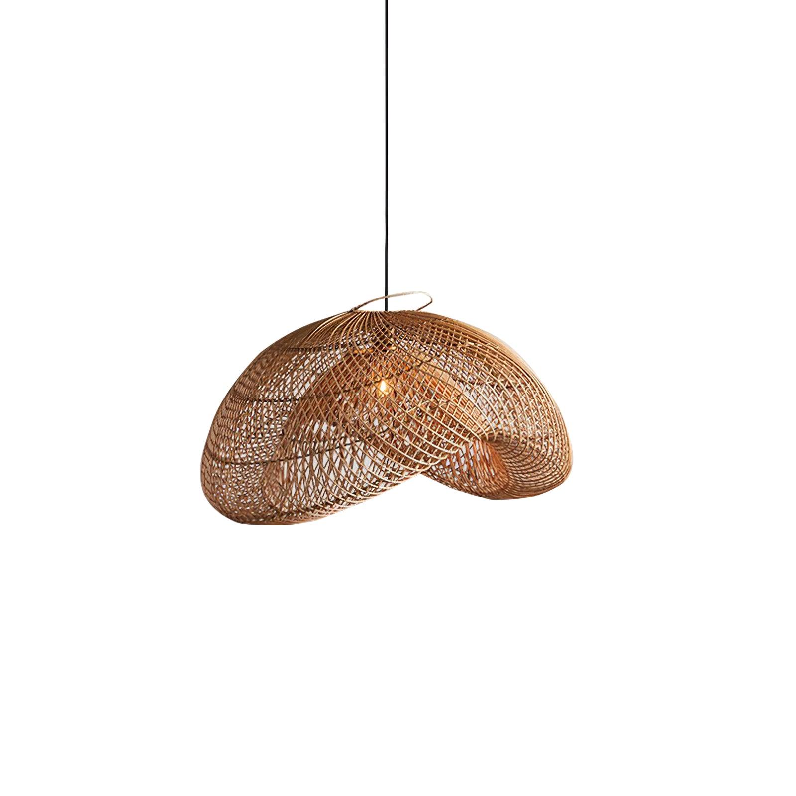 Juno Rustic Rattan Pendant Light Living Room - Neutralighting